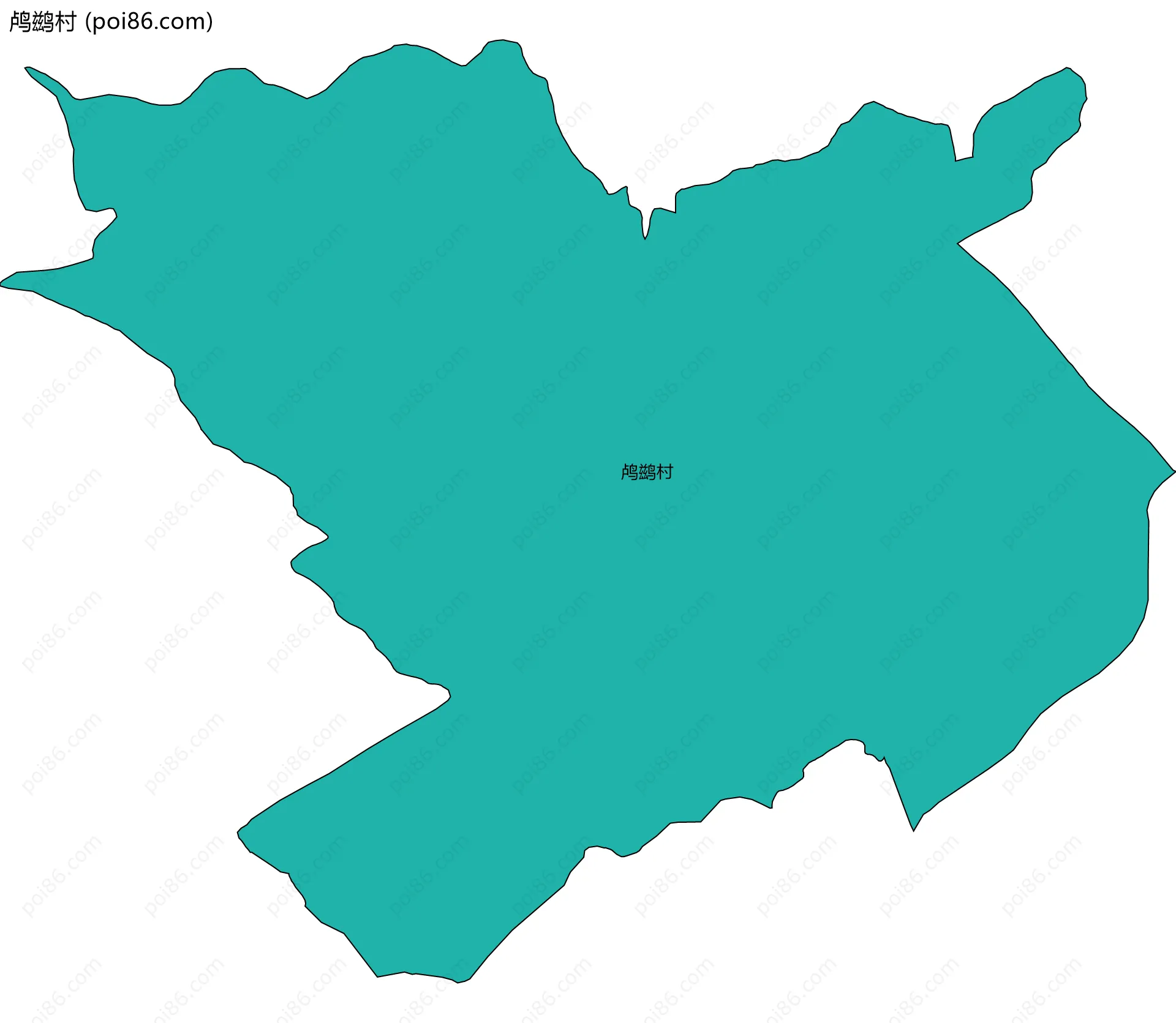 鸬鹚村边界地图