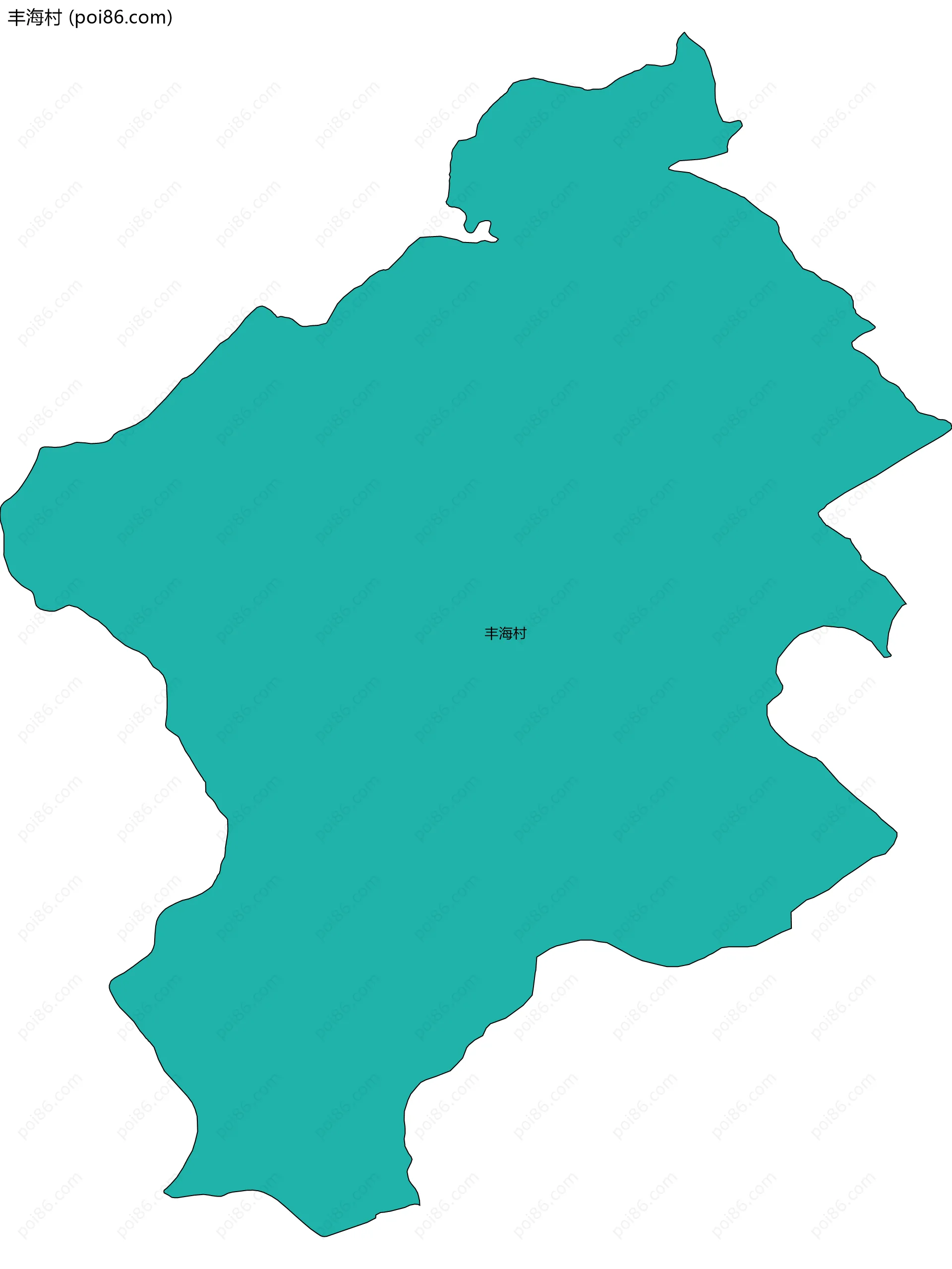 丰海村边界地图