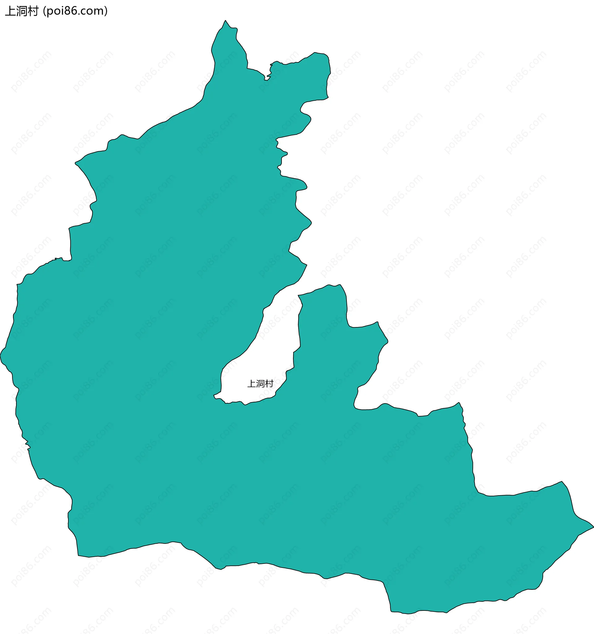 上洞村边界地图