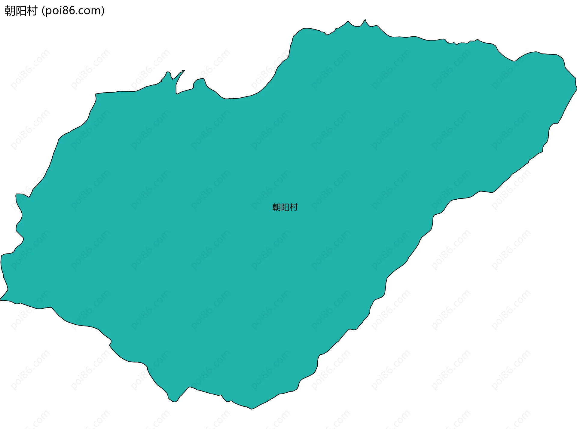 朝阳村边界地图