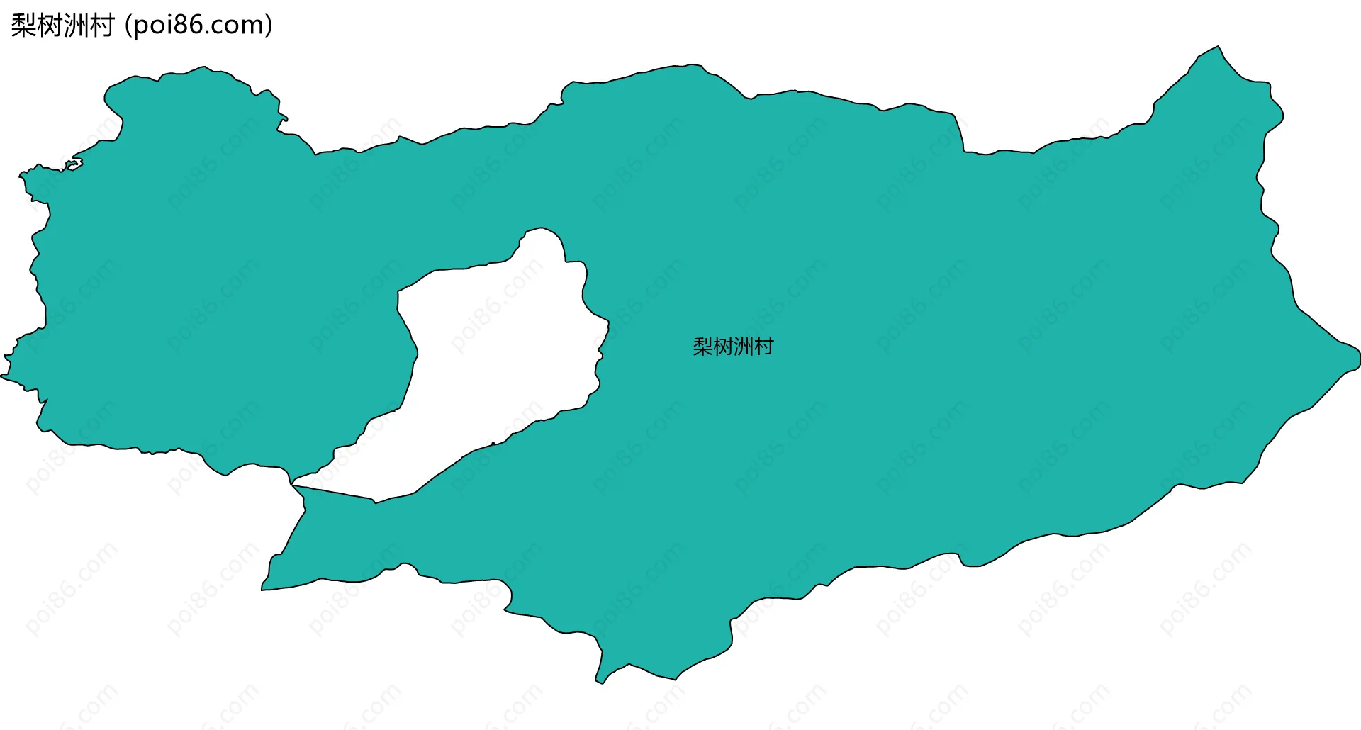 梨树洲村边界地图