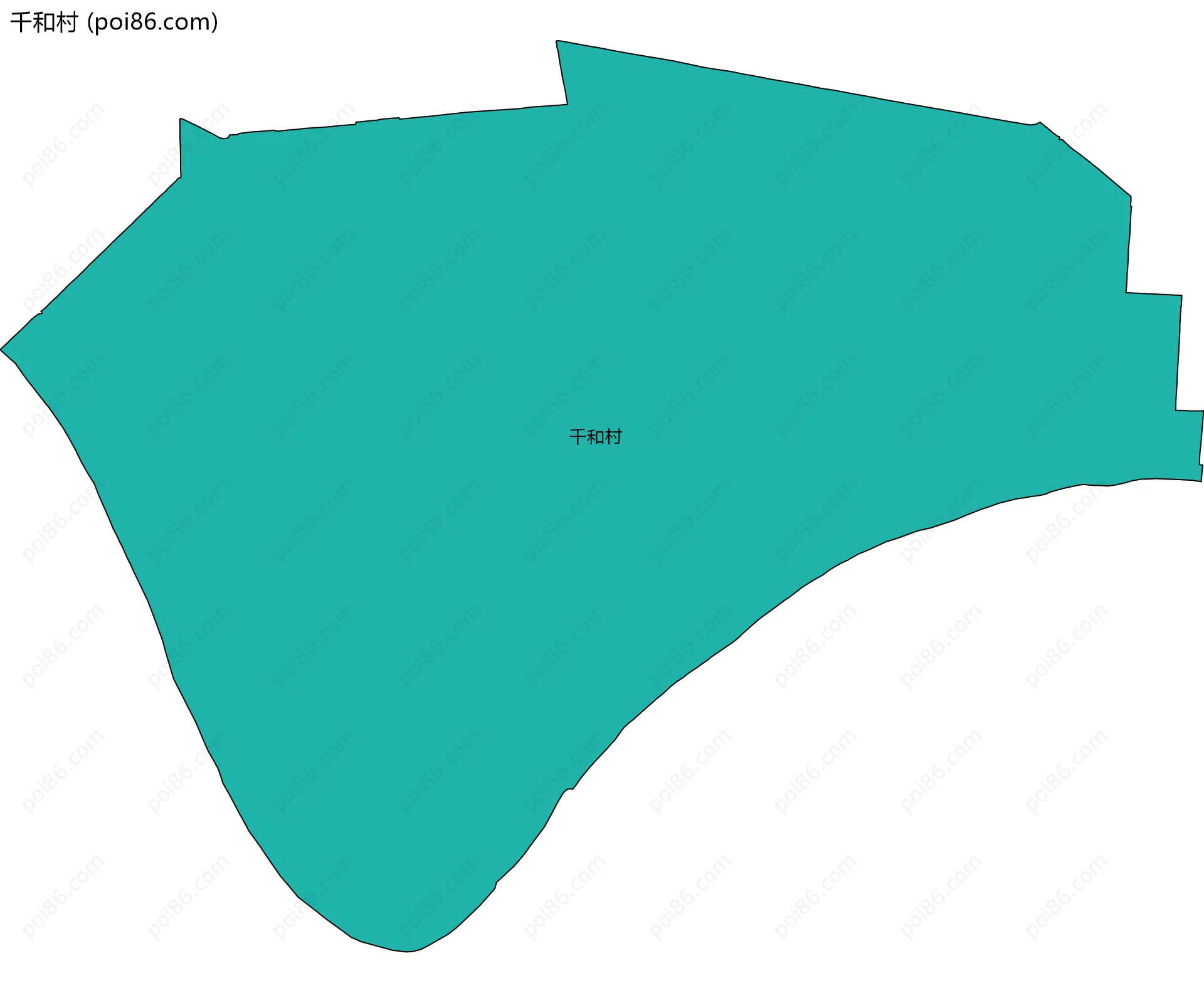 千和村边界地图
