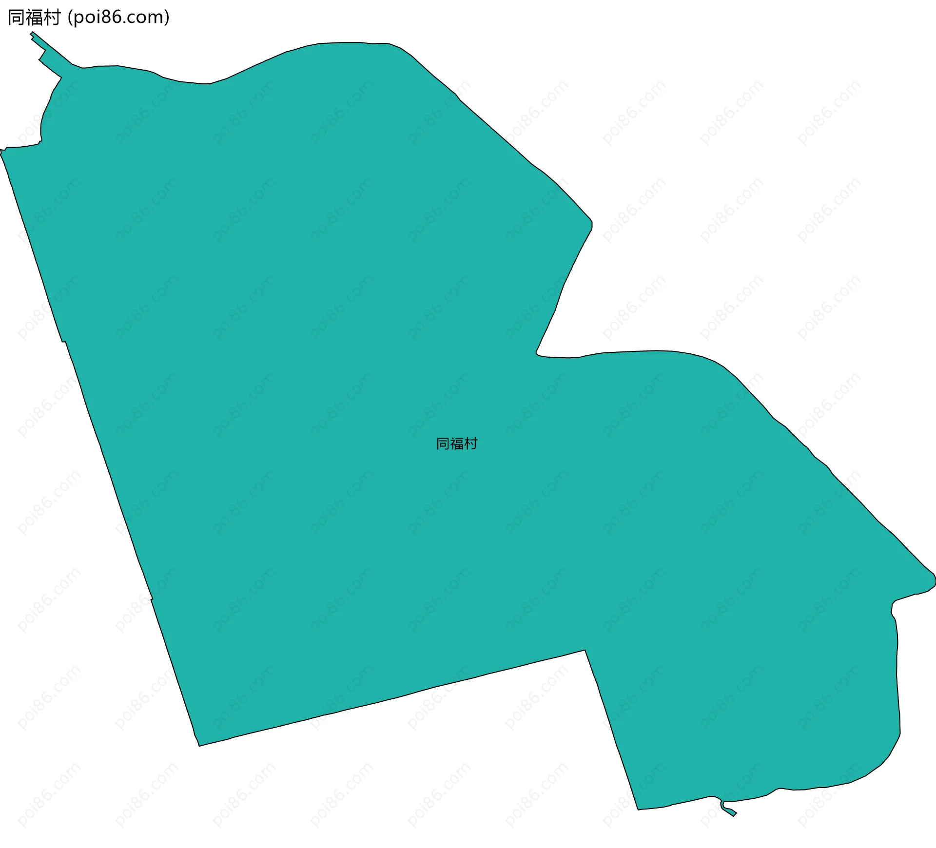 同福村边界地图