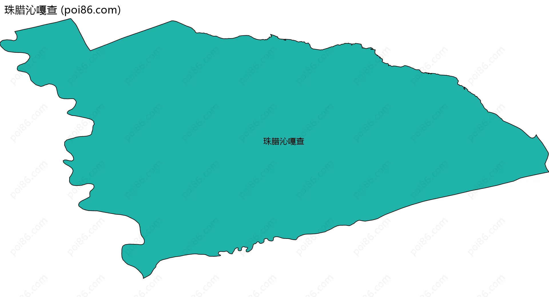 珠腊沁嘎查边界地图