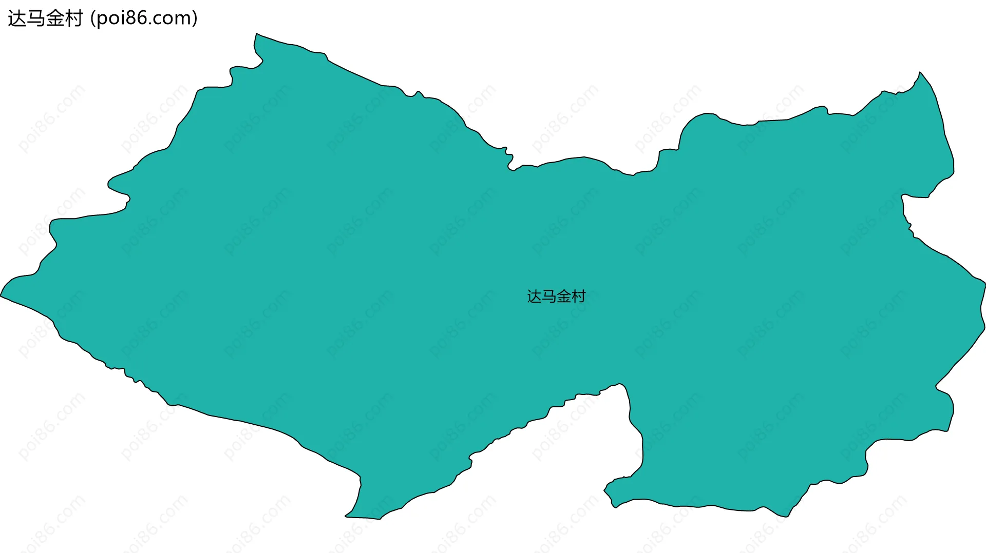 达马金村边界地图