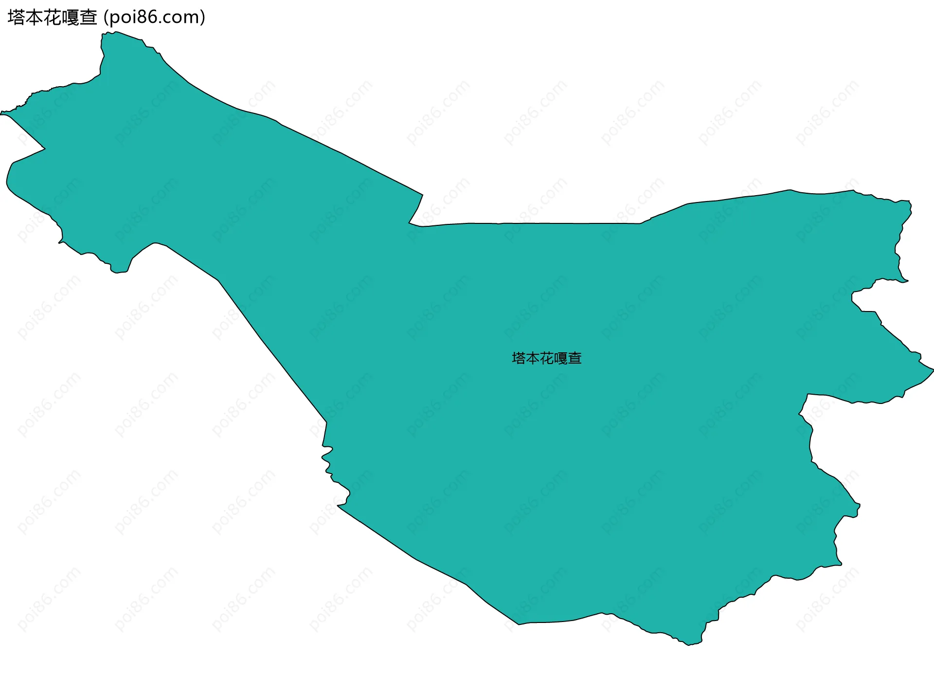 塔本花嘎查边界地图