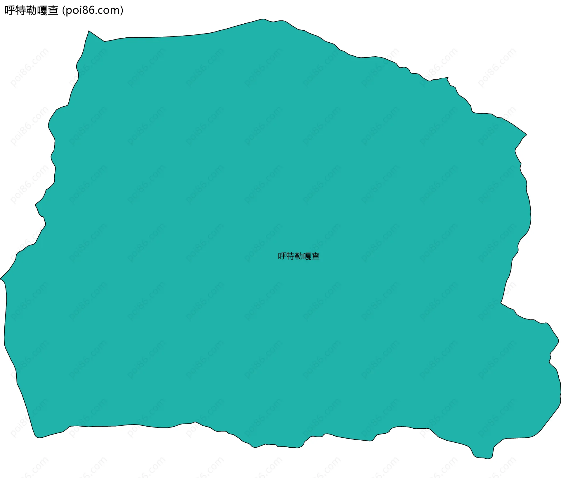 呼特勒嘎查边界地图