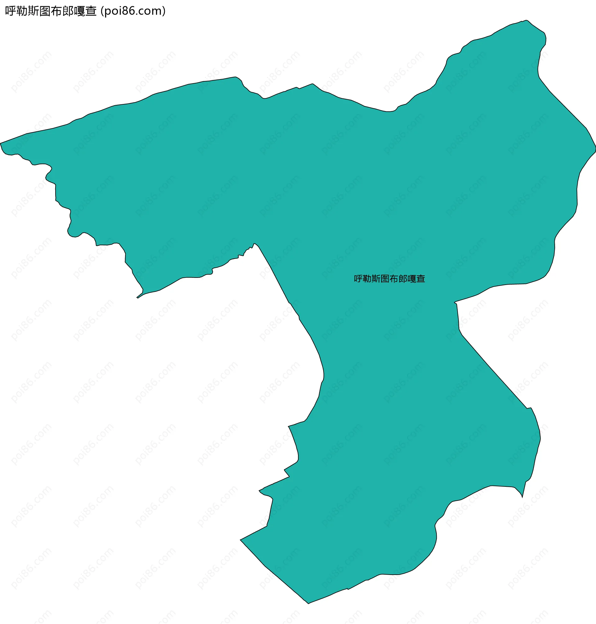 呼勒斯图布郎嘎查边界地图