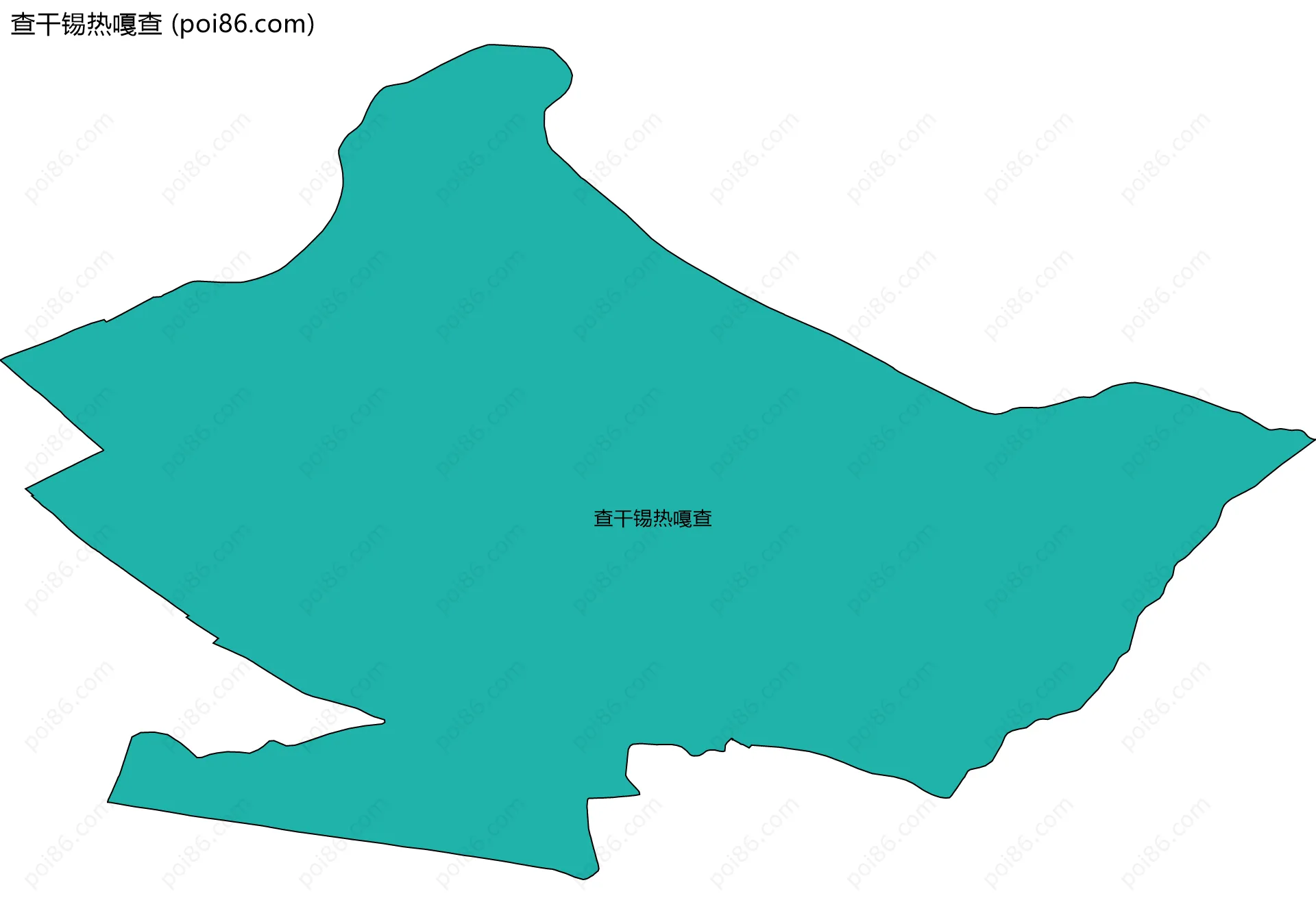 查干锡热嘎查边界地图