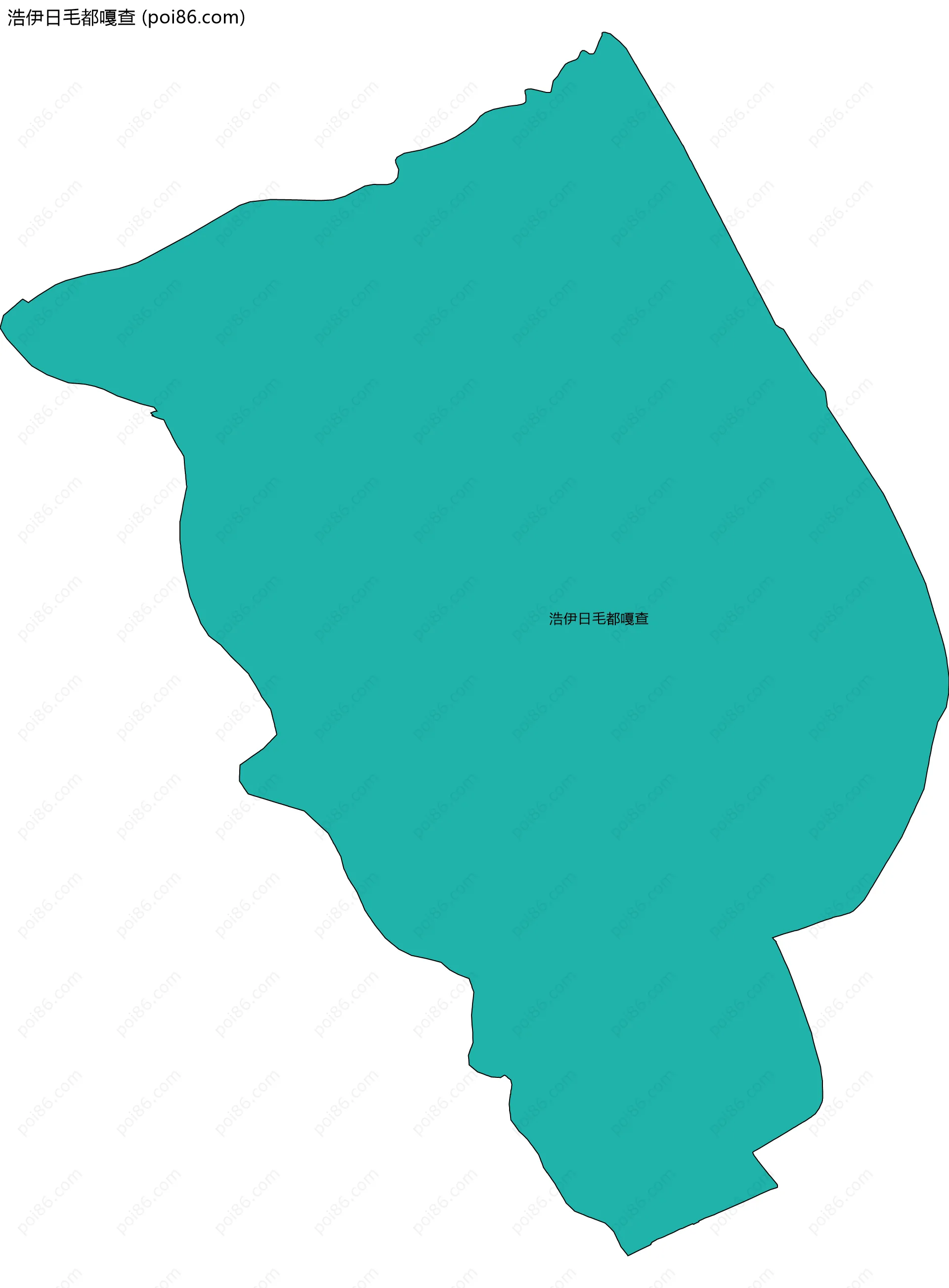 浩伊日毛都嘎查边界地图