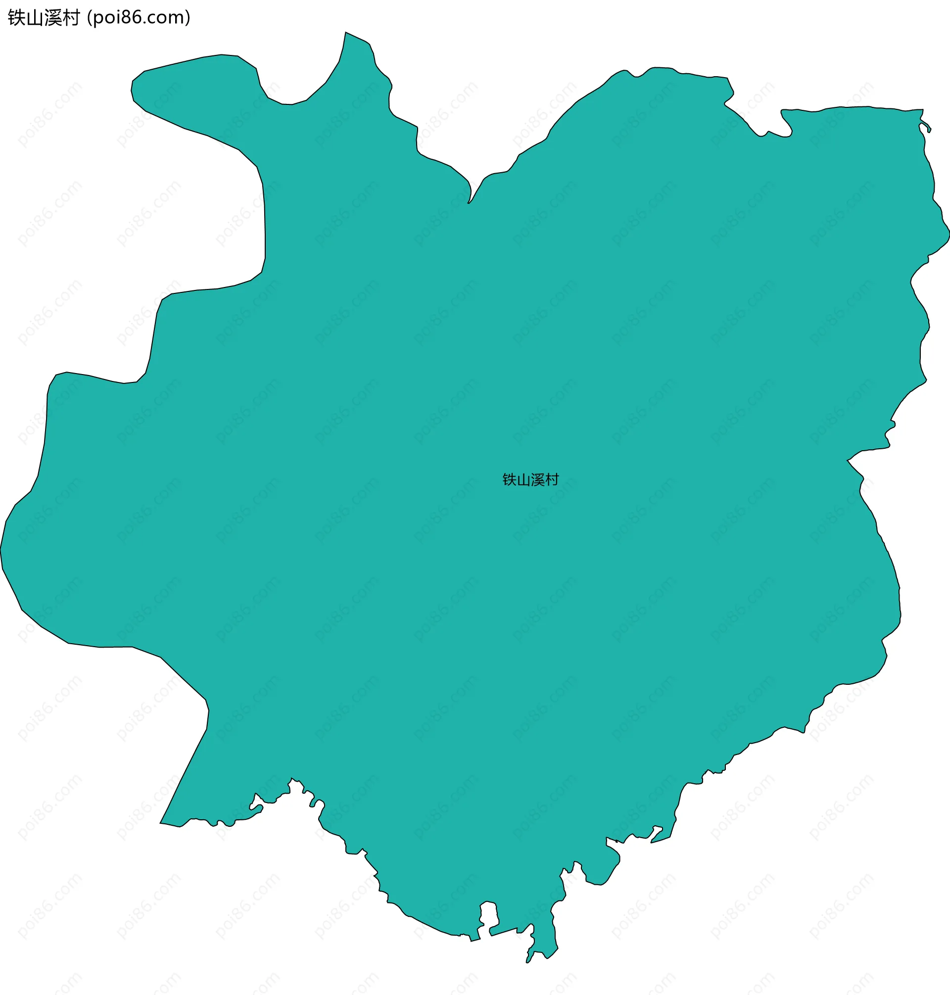 铁山溪村边界地图