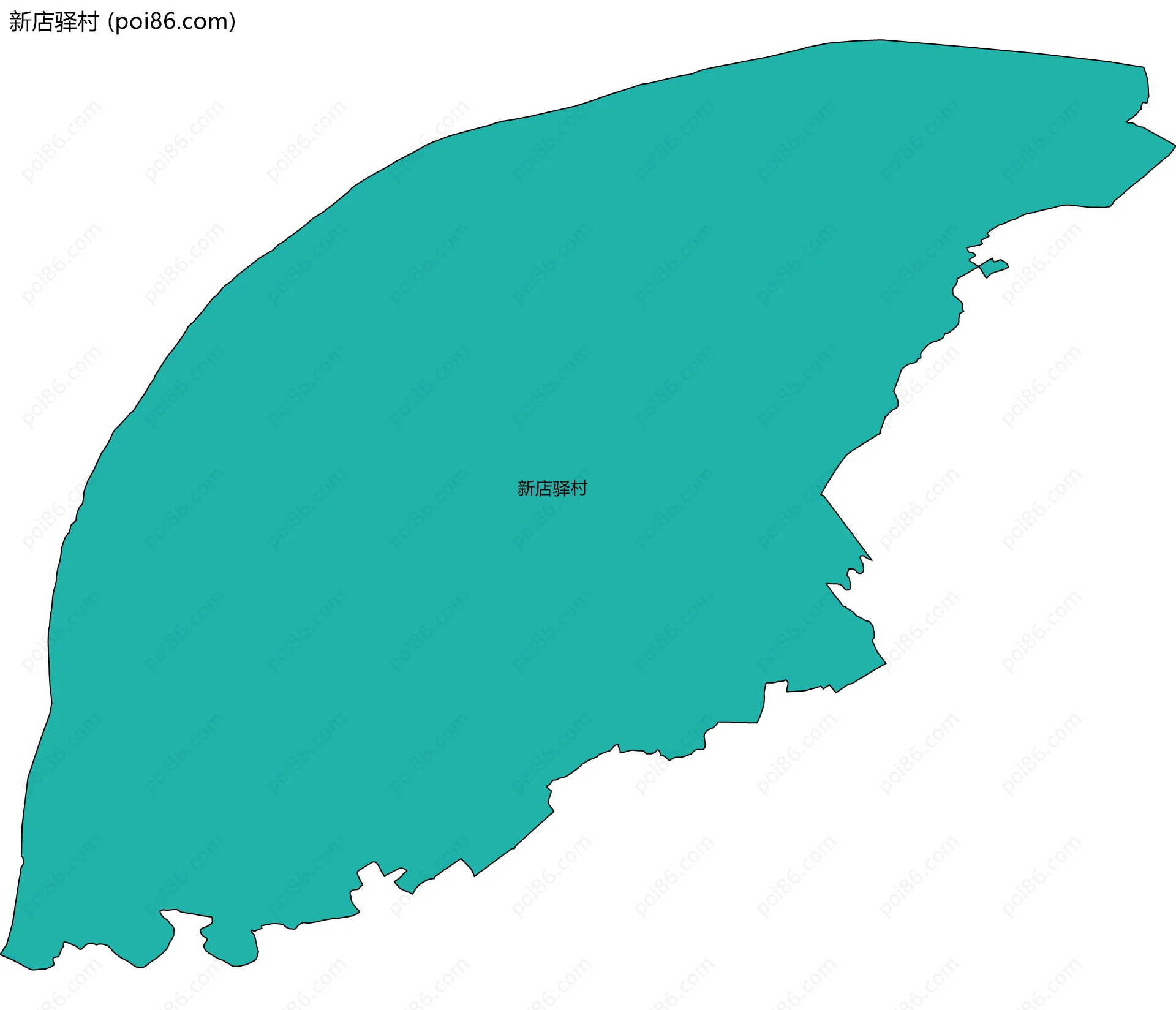 新店驿村边界地图