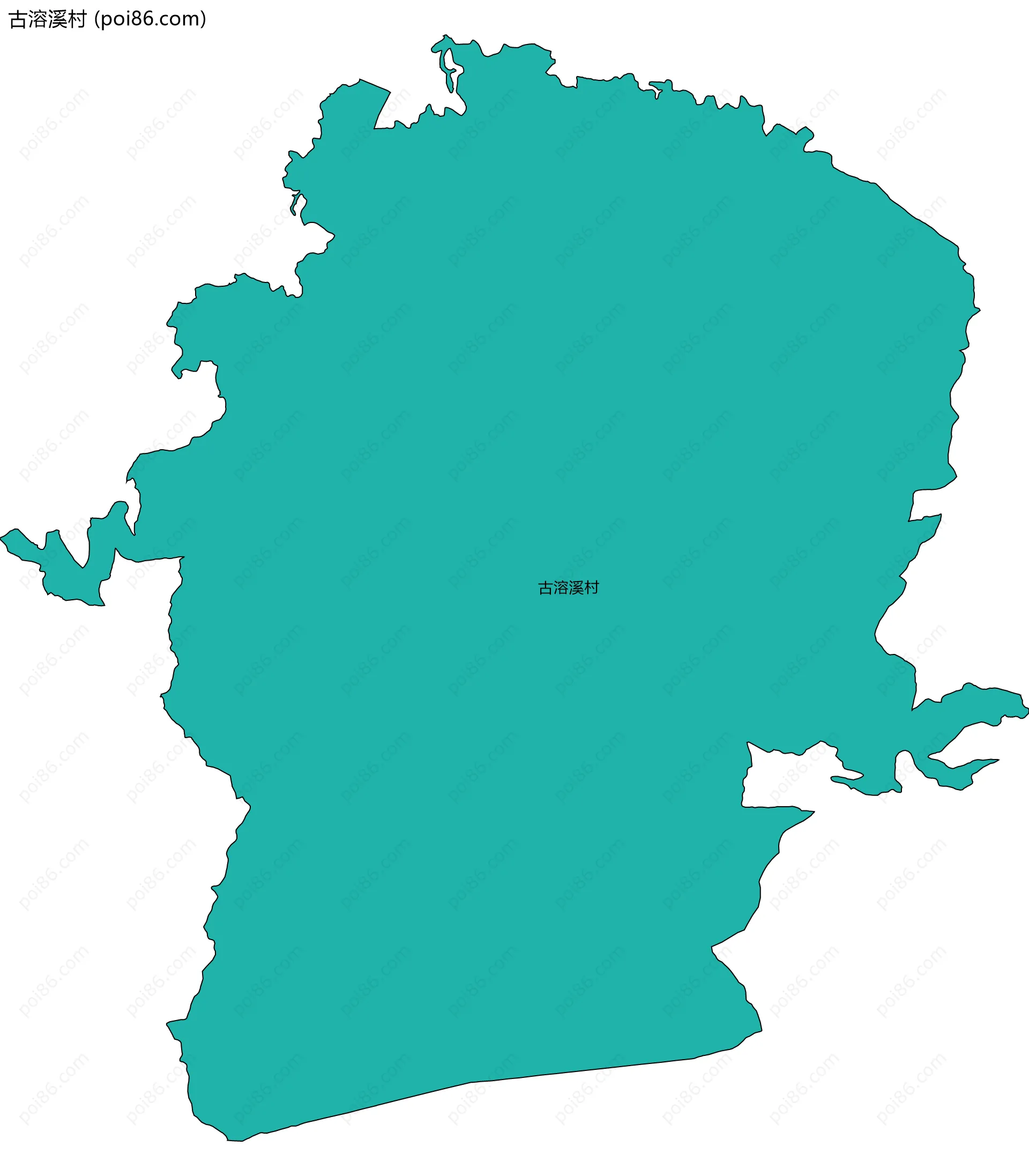 古溶溪村边界地图