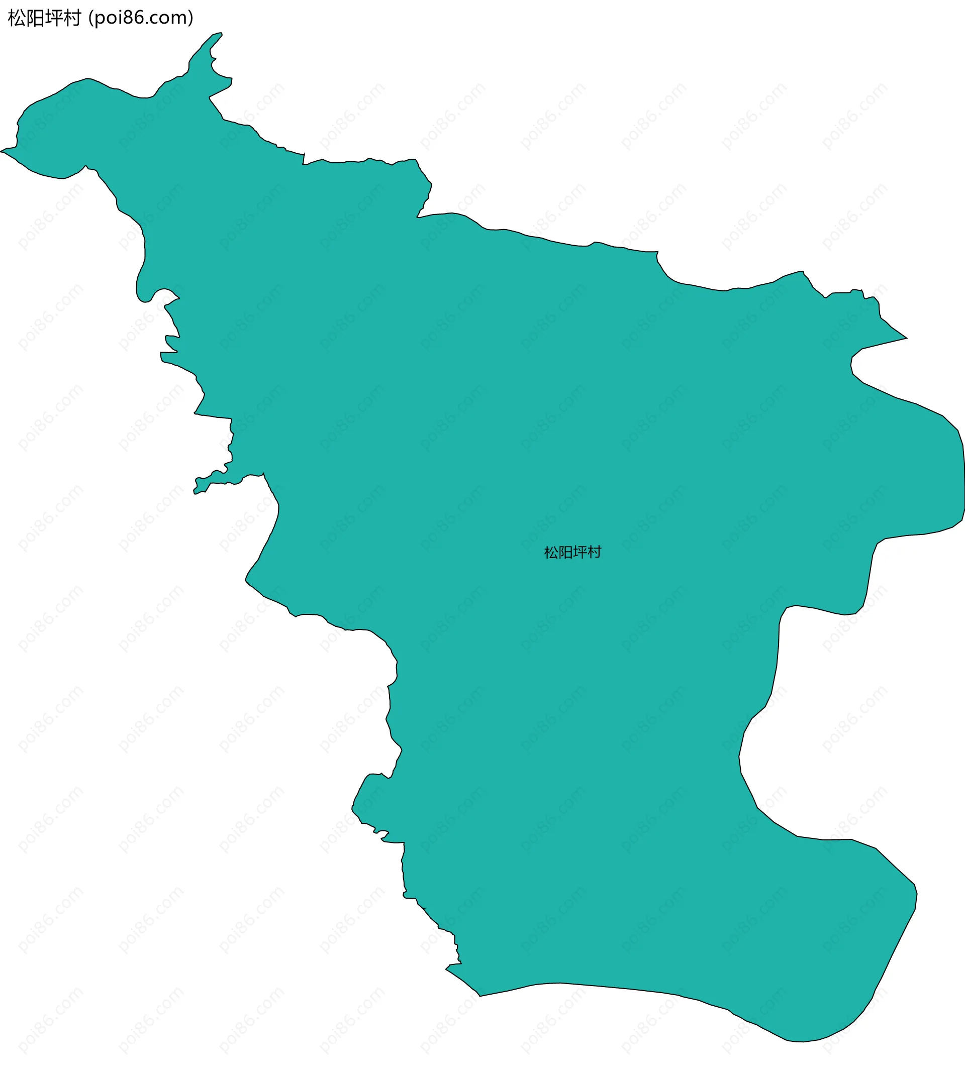 松阳坪村边界地图