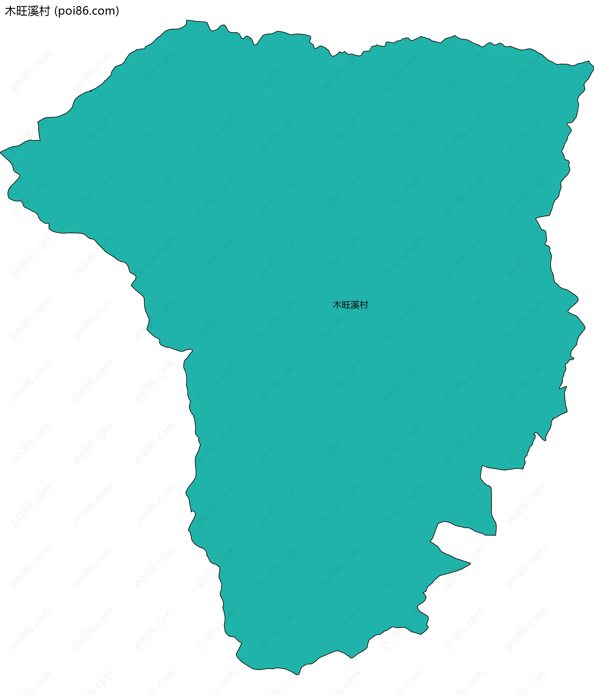 木旺溪村边界地图