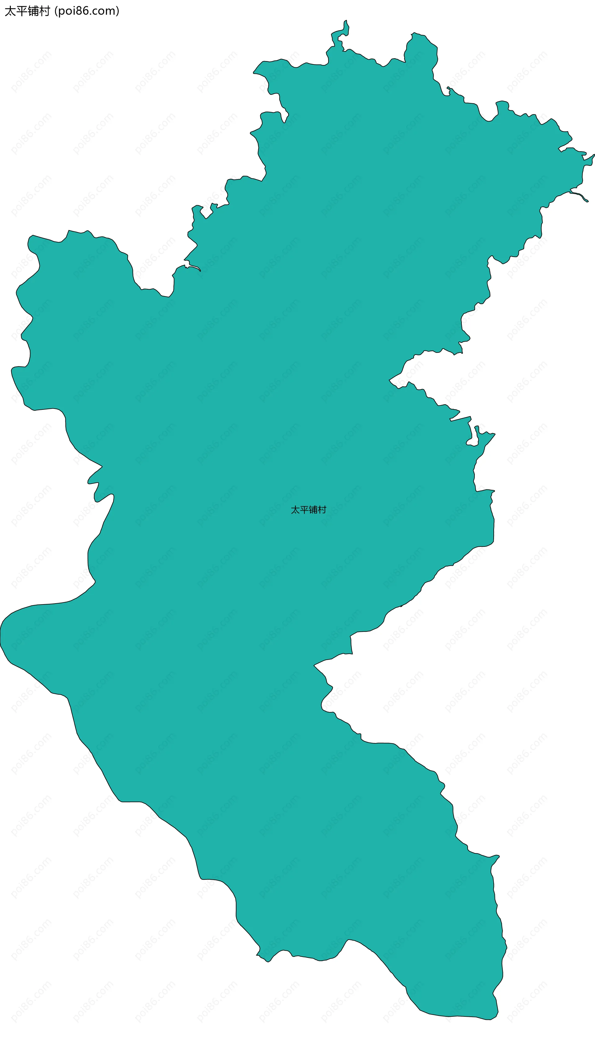 太平铺村边界地图