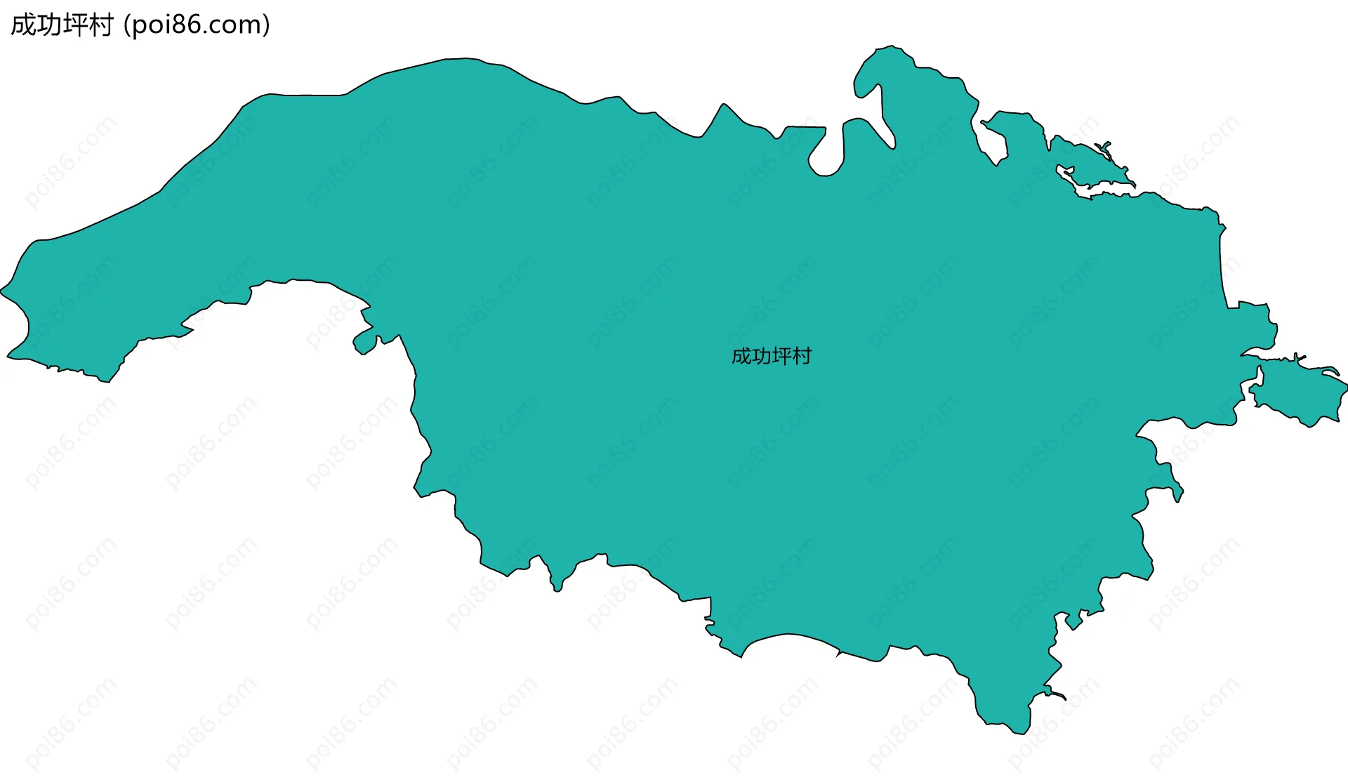 成功坪村边界地图