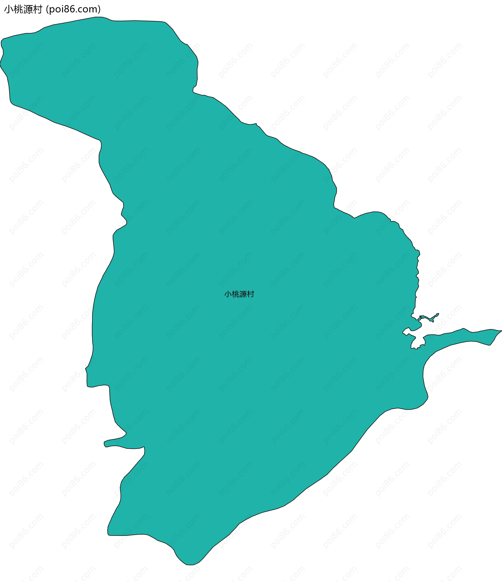 小桃源村边界地图