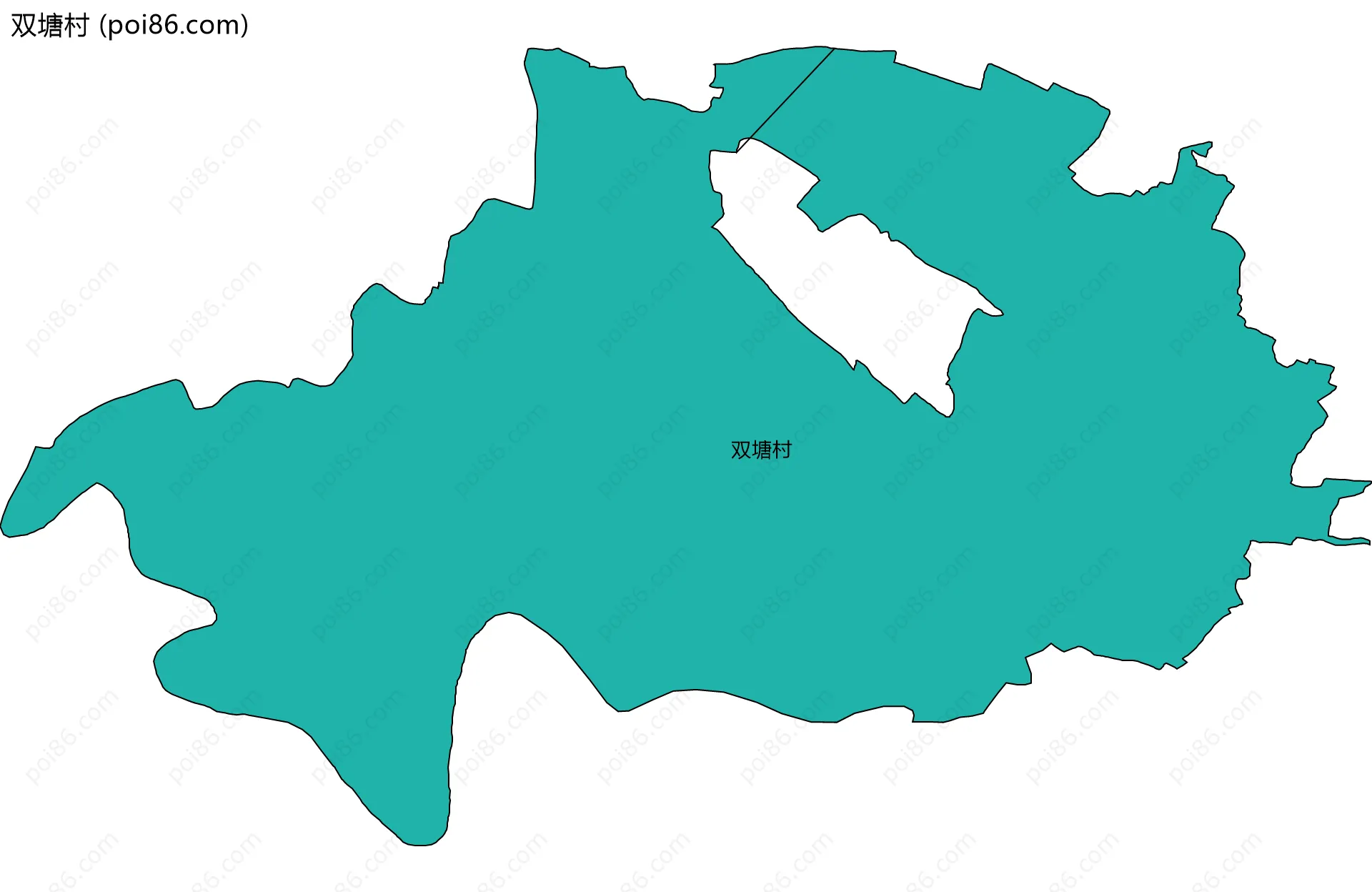 双塘村边界地图