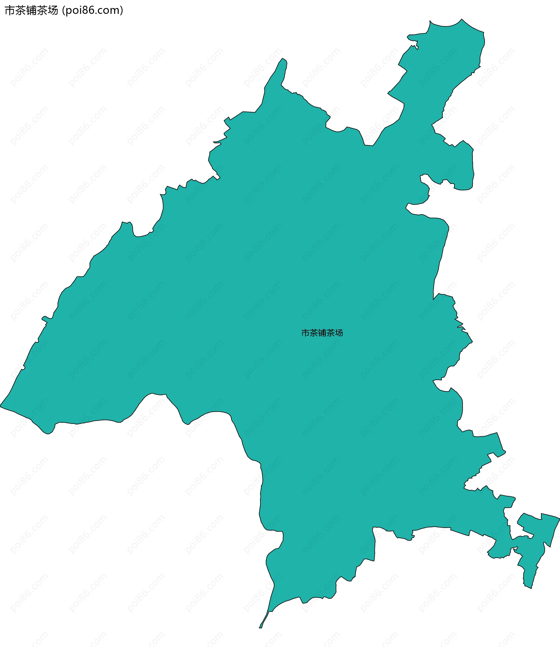 市茶铺茶场边界地图