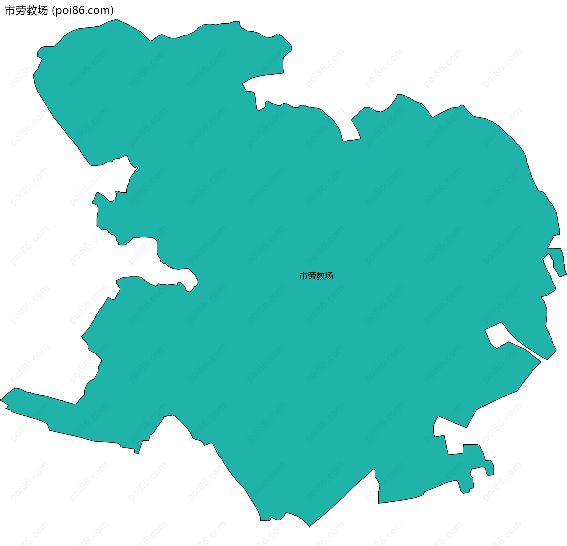市劳教场边界地图