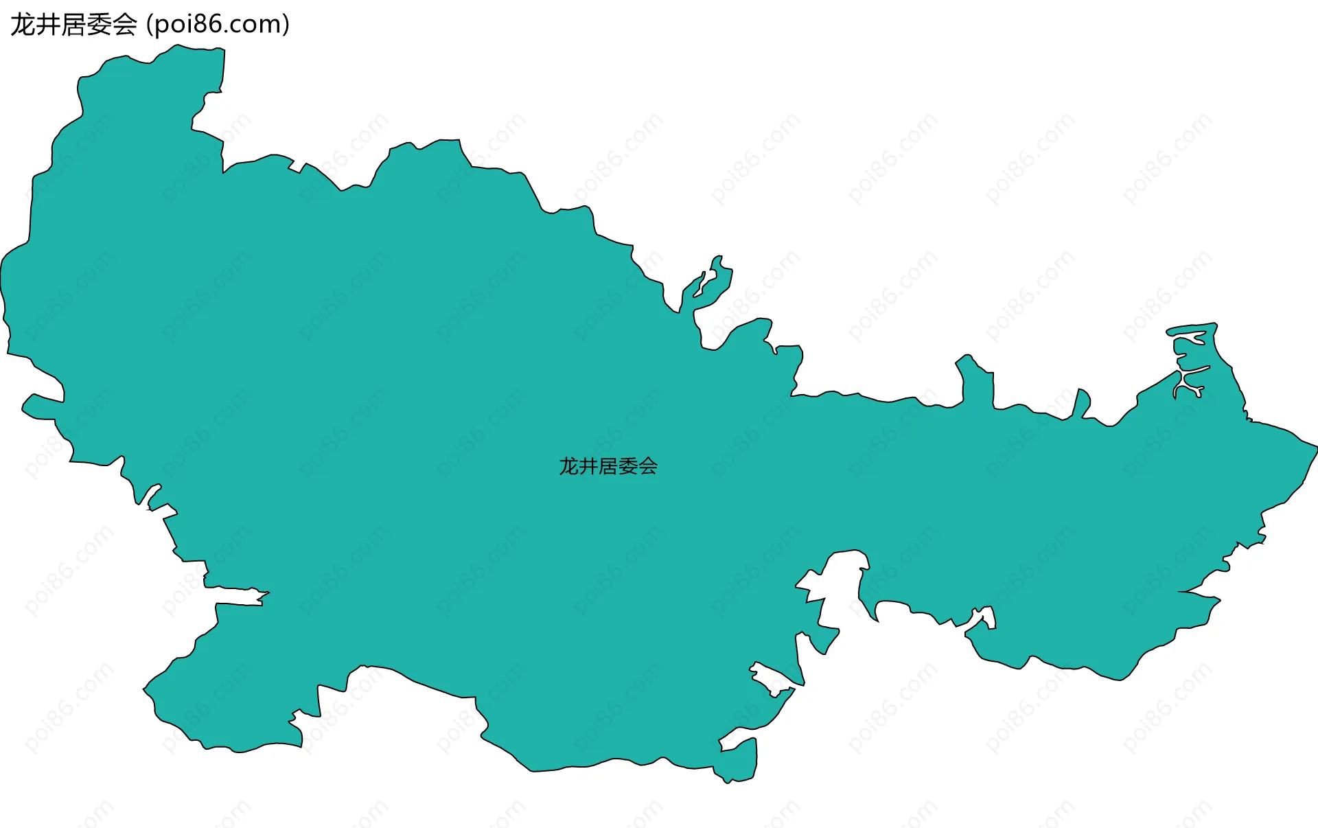 龙井居委会边界地图