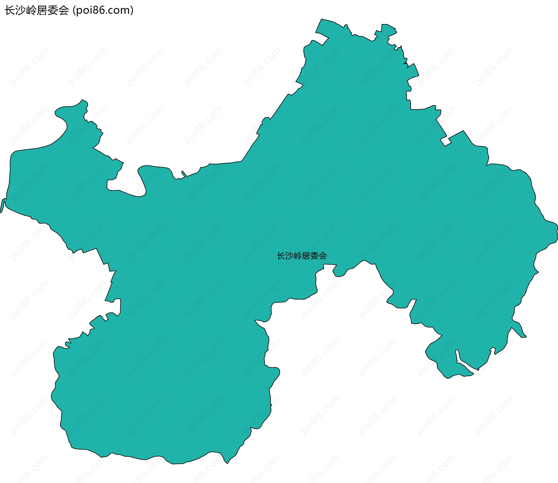 长沙岭居委会边界地图