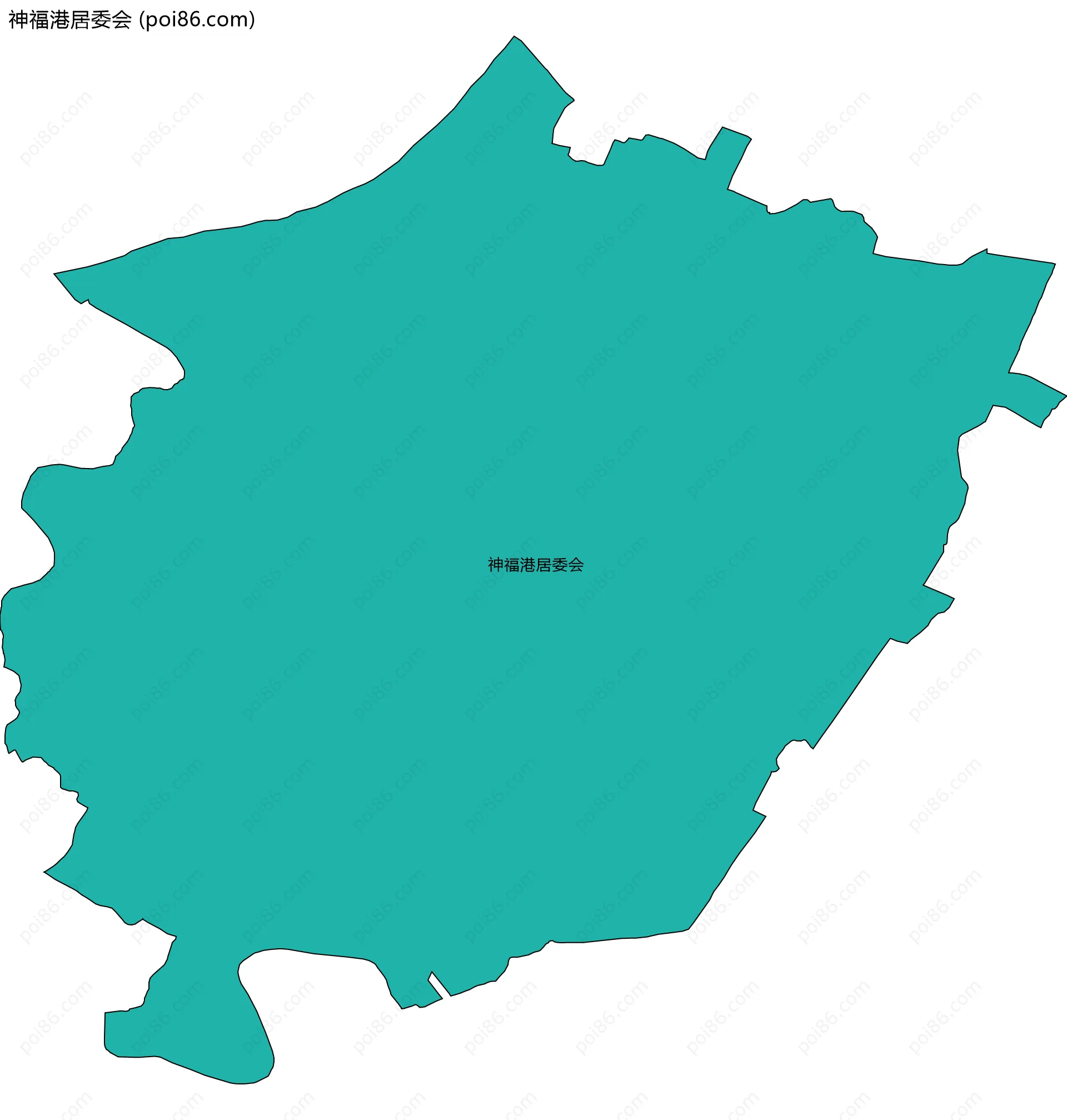 神福港居委会边界地图