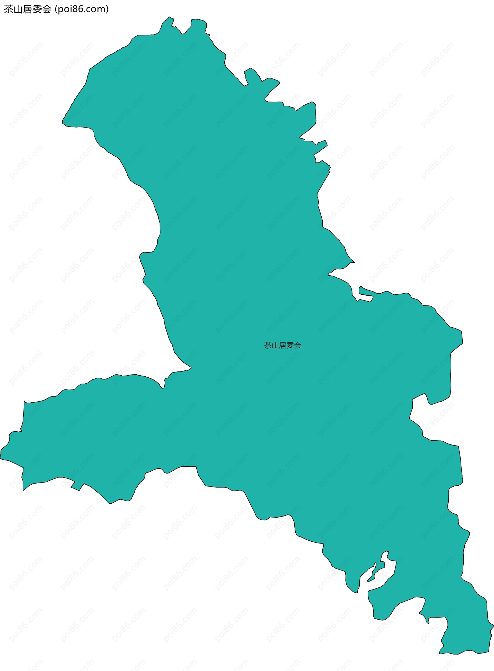 茶山居委会边界地图