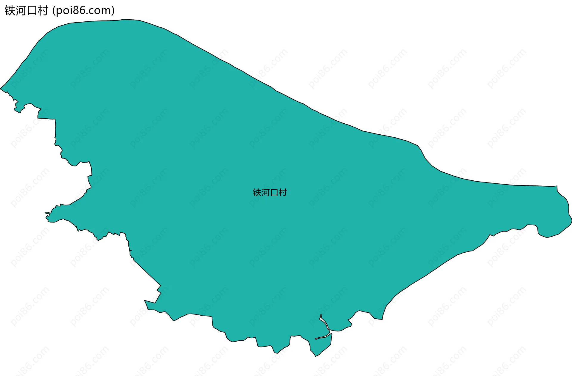 铁河口村边界地图