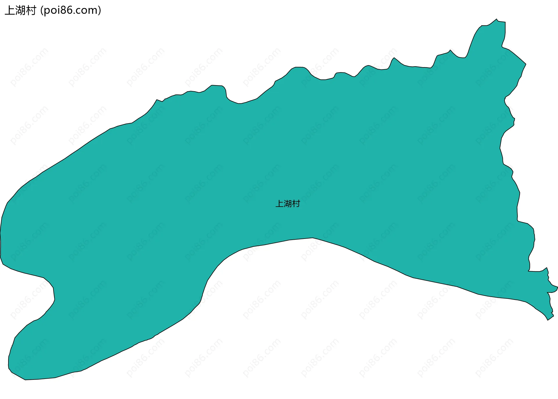 上湖村边界地图
