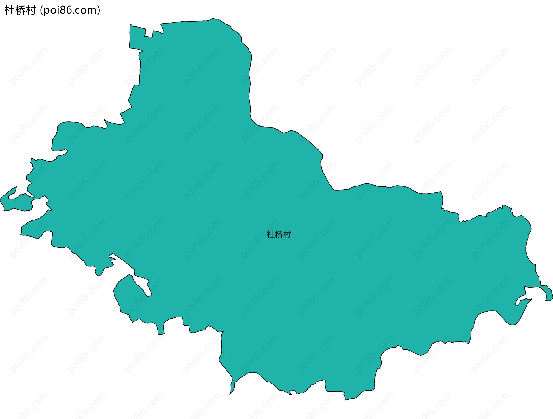 杜桥村边界地图
