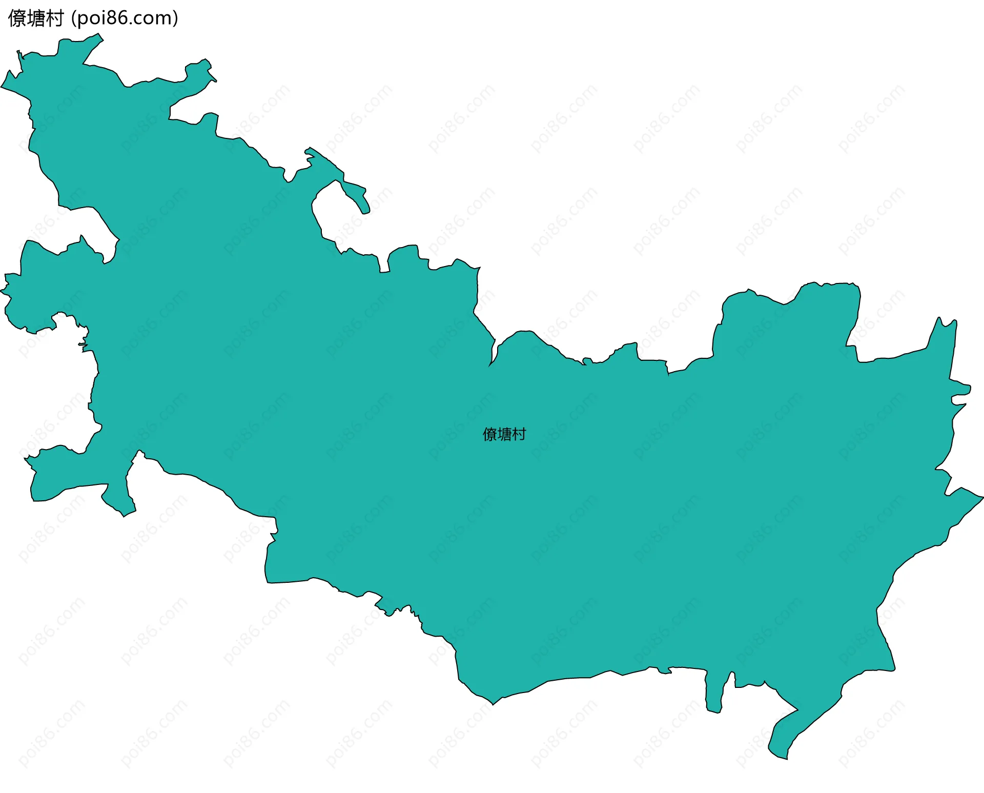 僚塘村边界地图