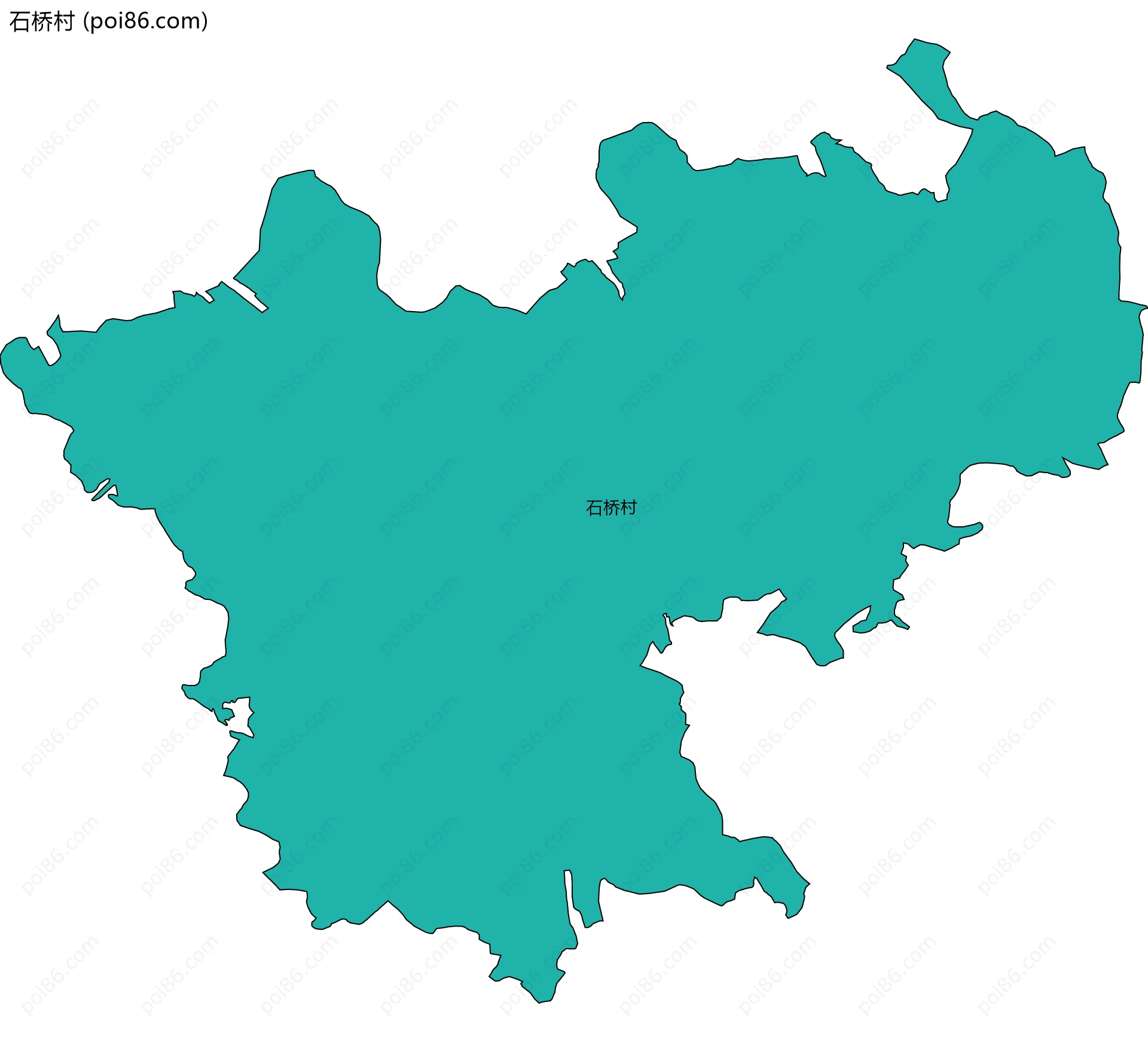 石桥村边界地图