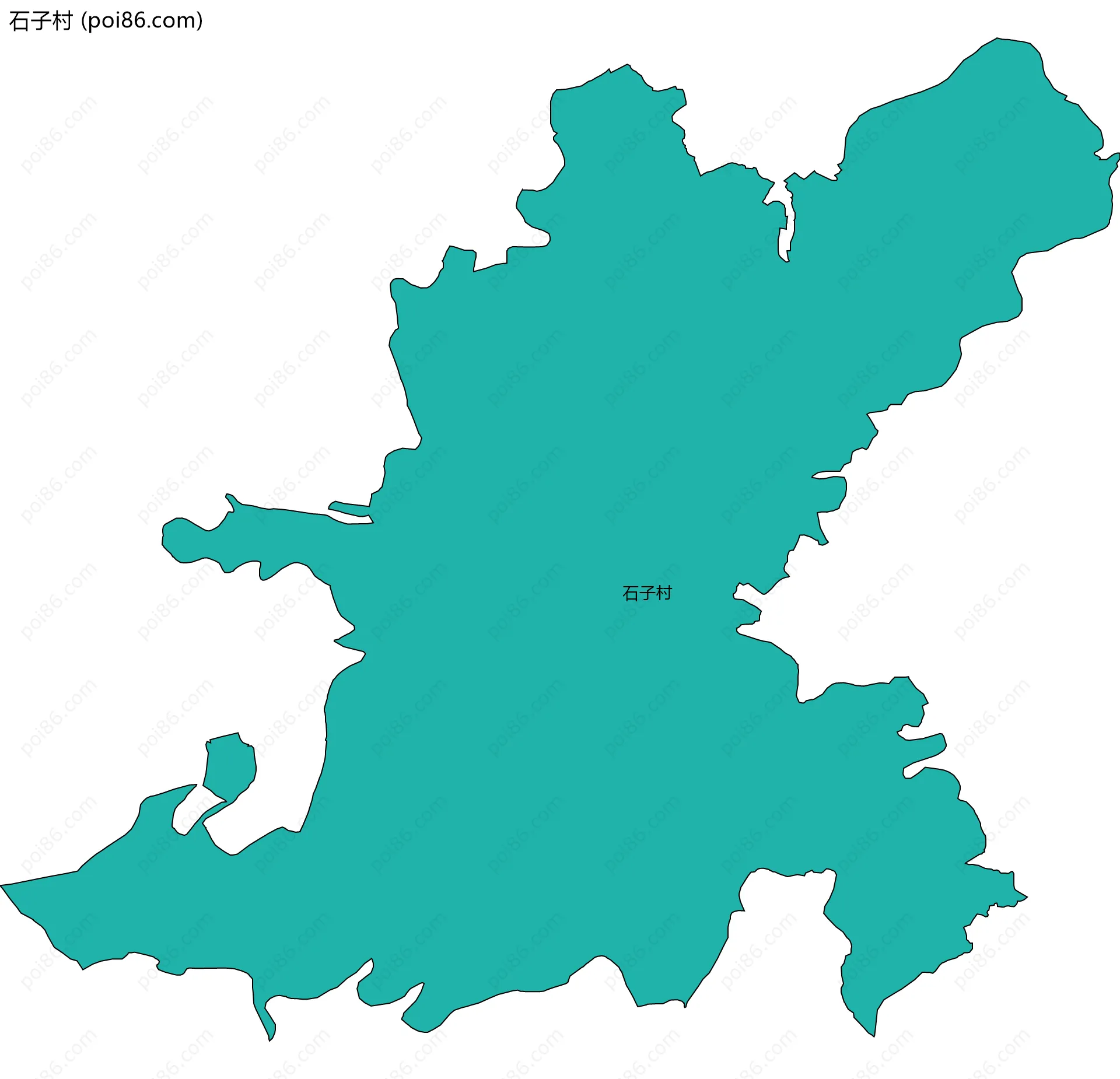 石子村边界地图
