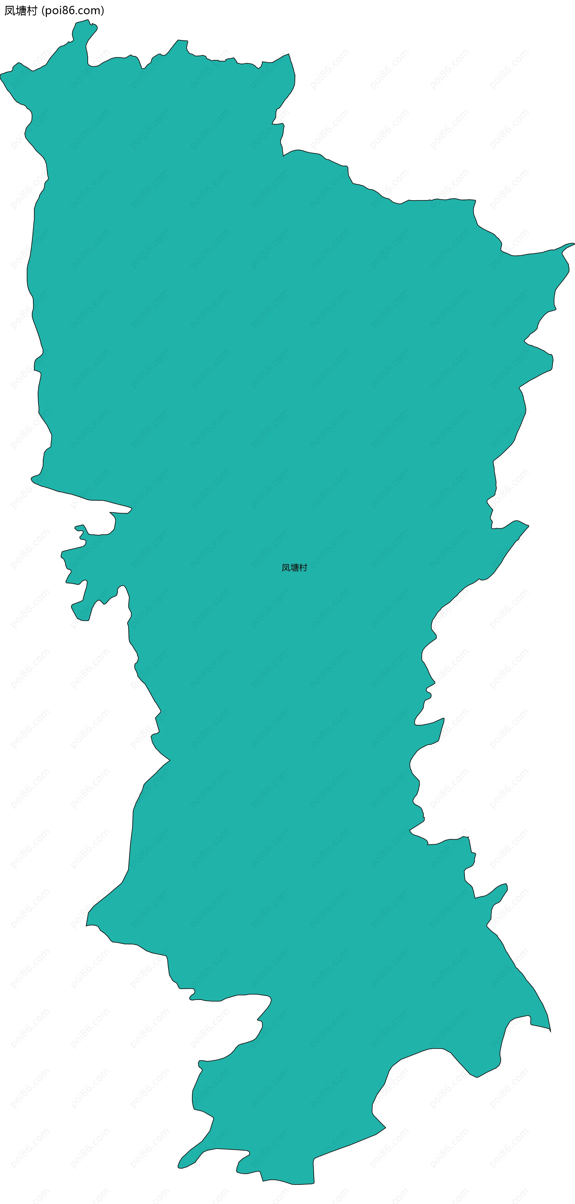 凤塘村边界地图