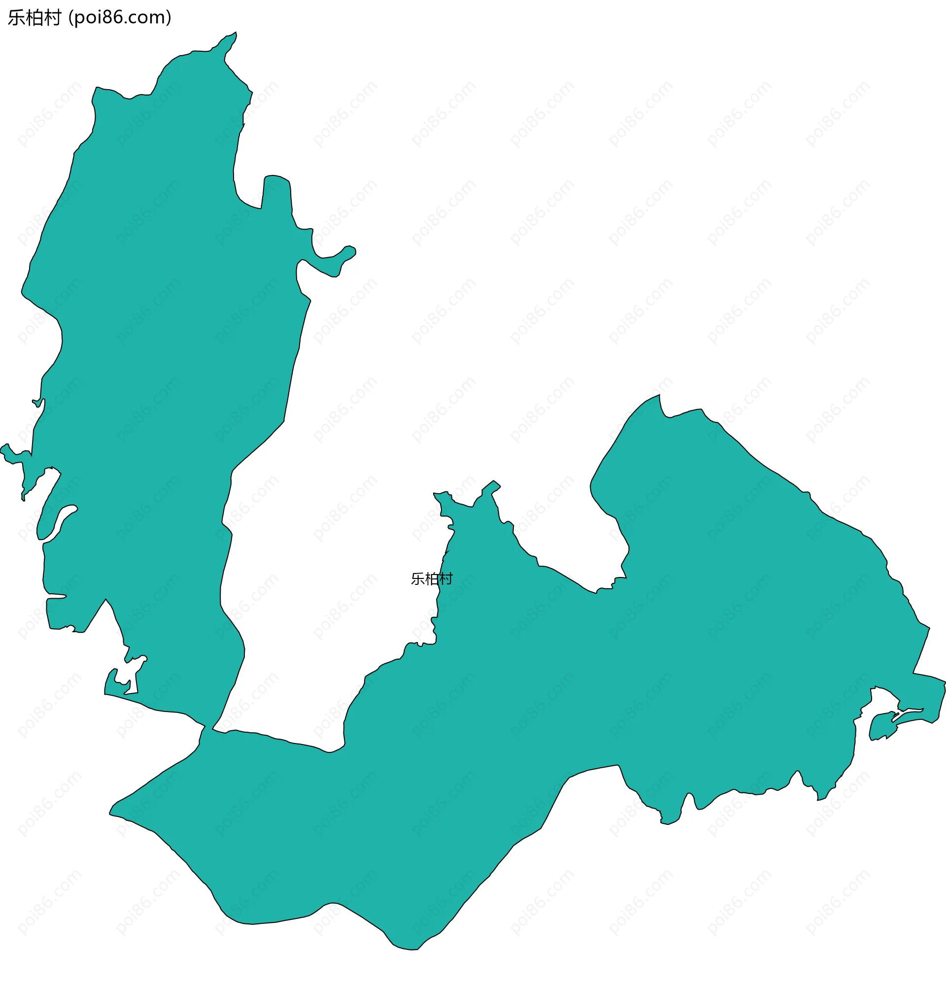 乐柏村边界地图