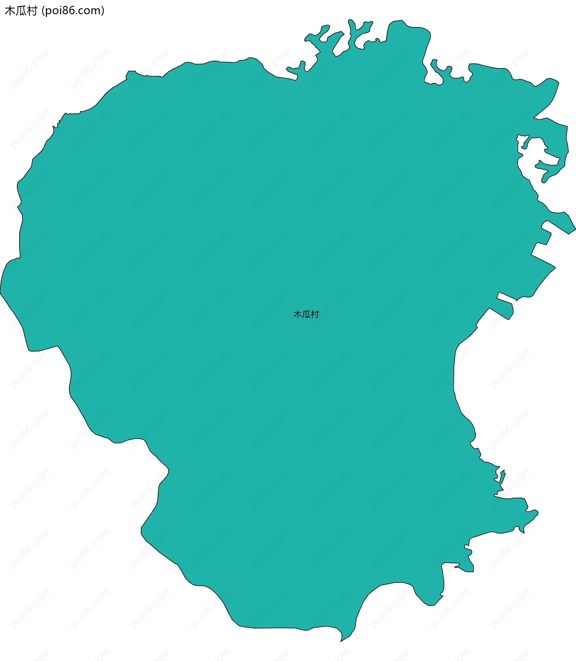 木瓜村边界地图
