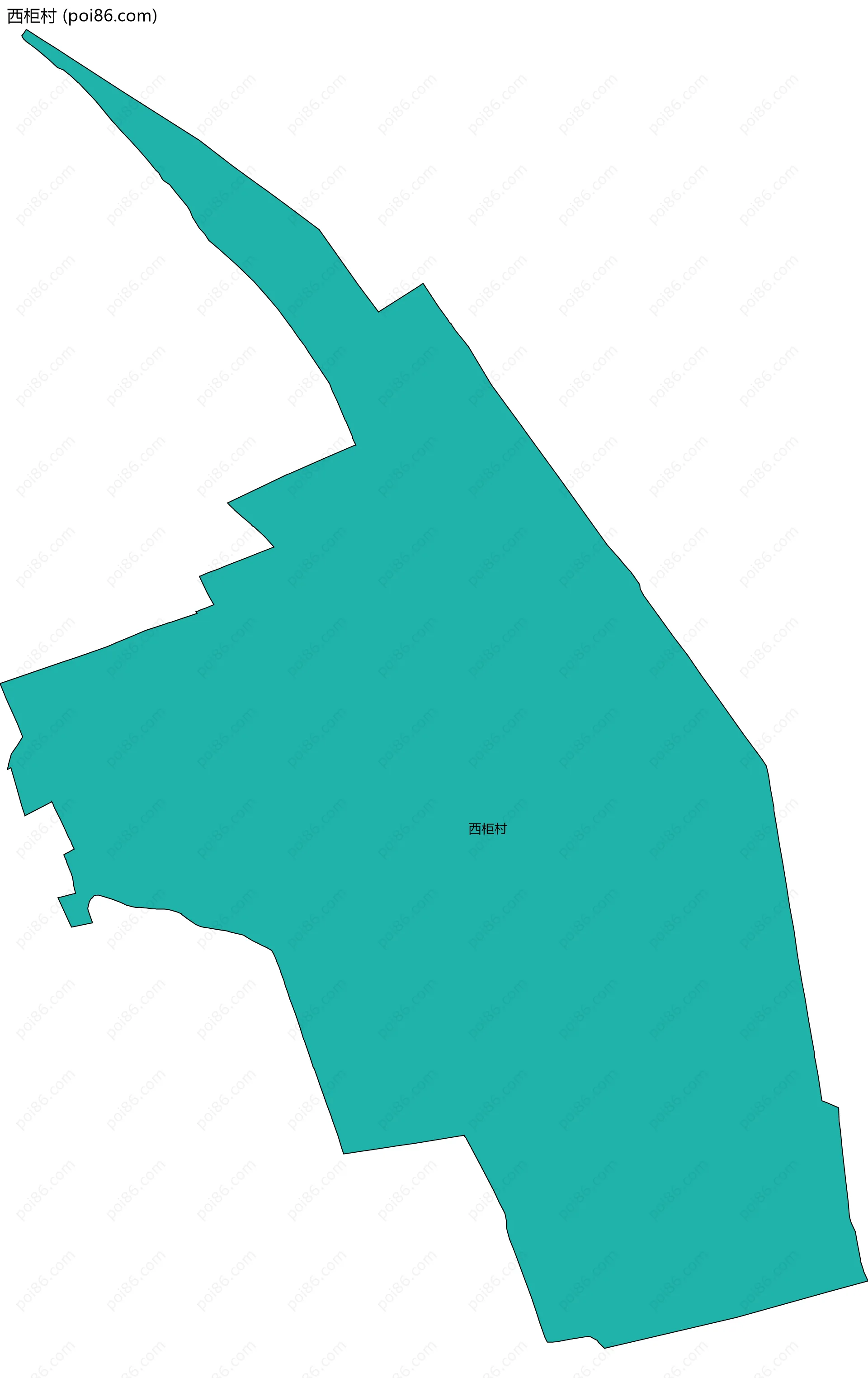 西柜村边界地图