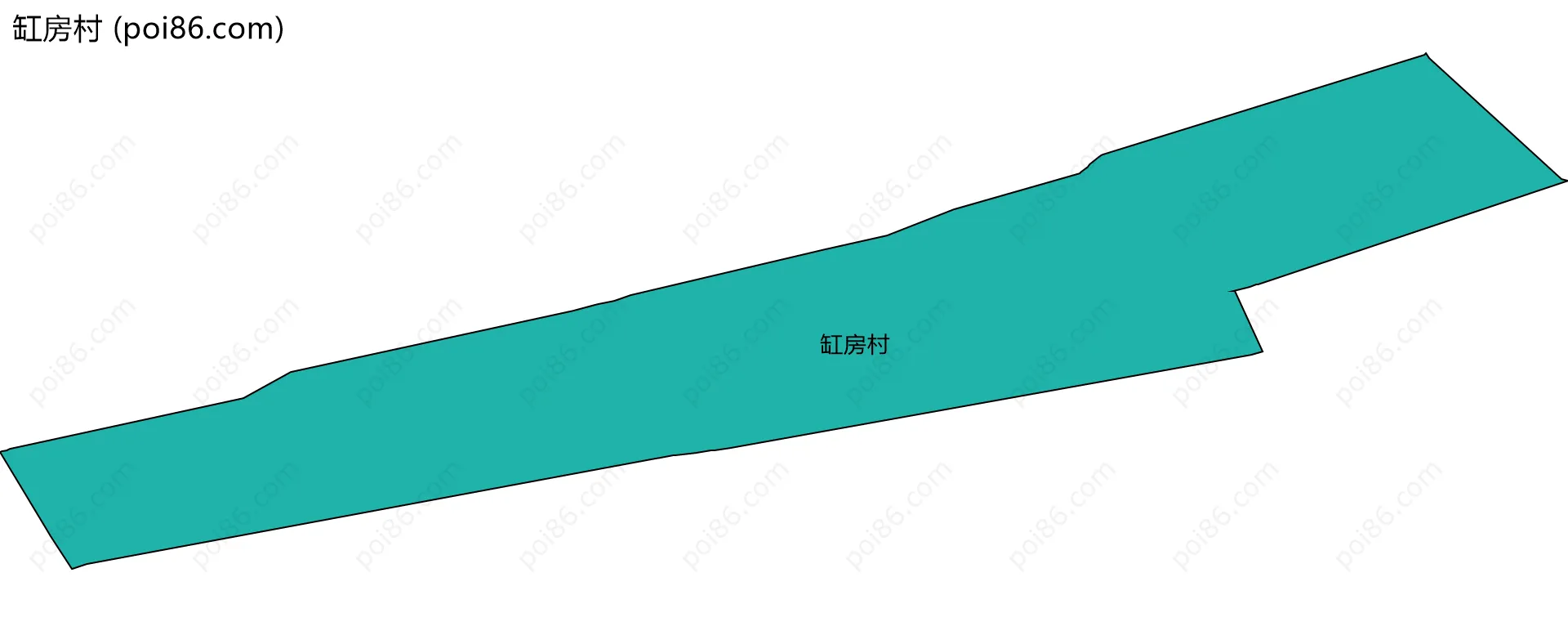 缸房村边界地图