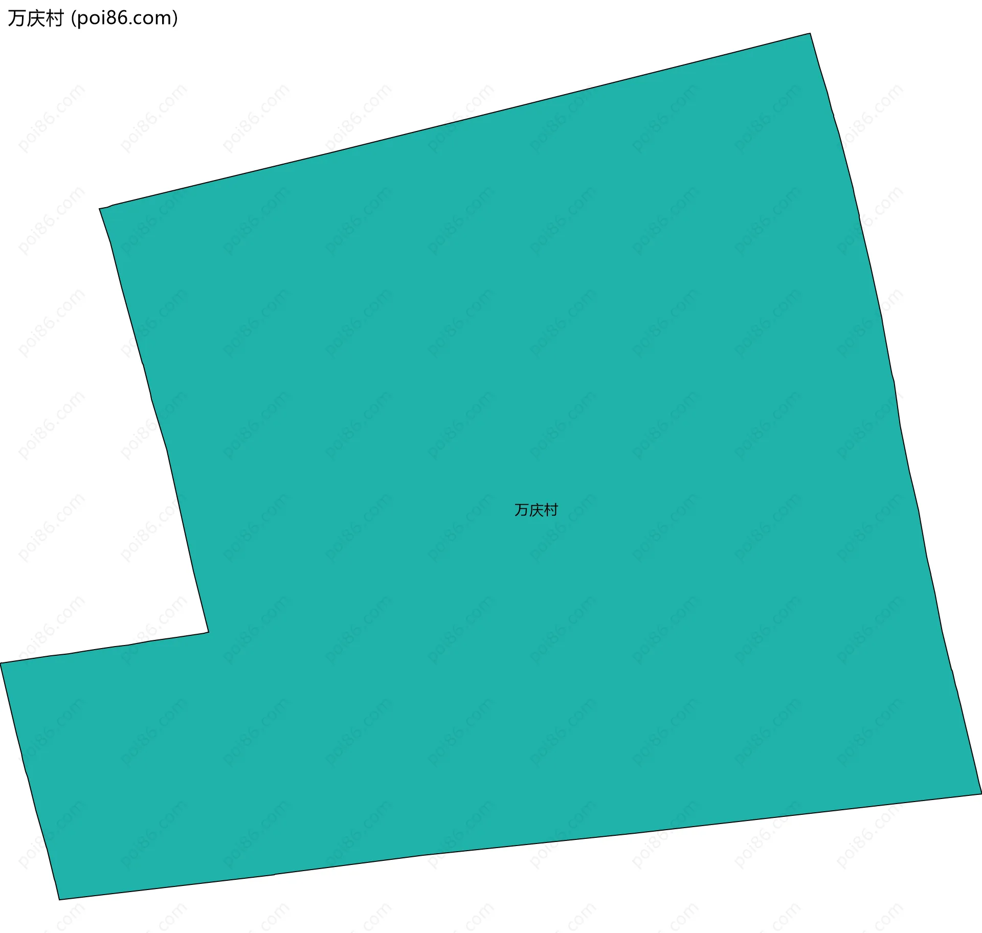 万庆村边界地图