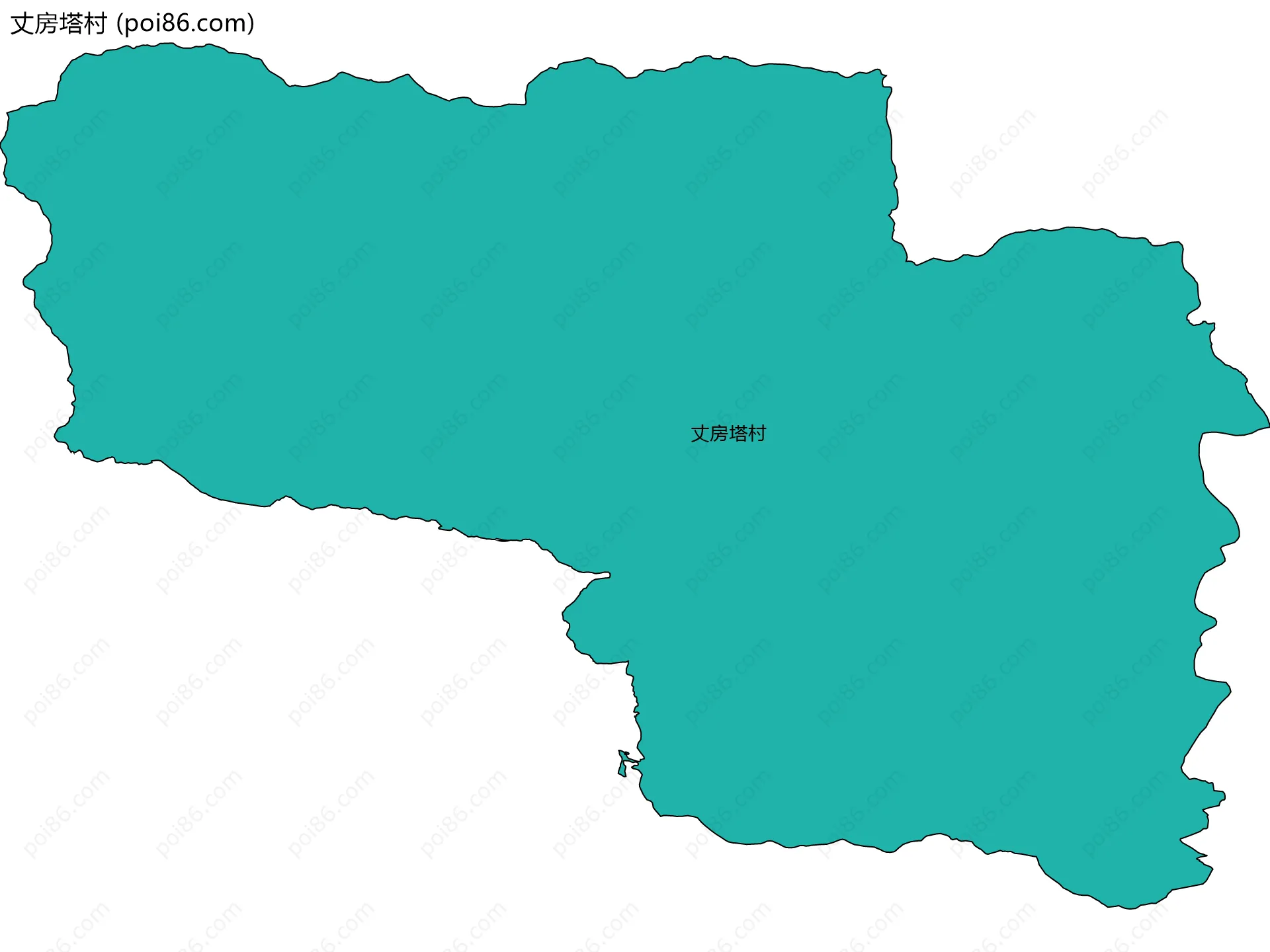 丈房塔村边界地图