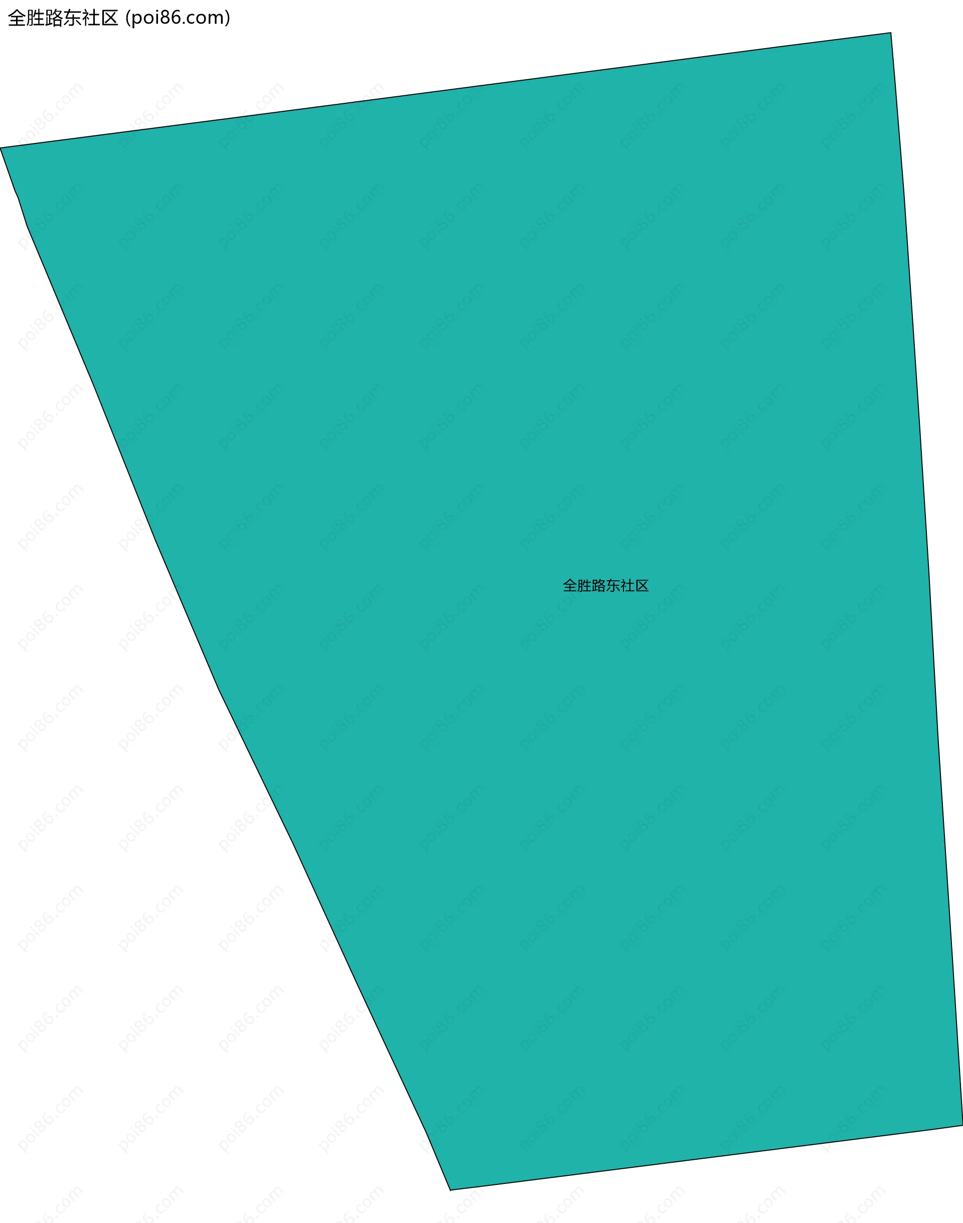 全胜路东社区边界地图