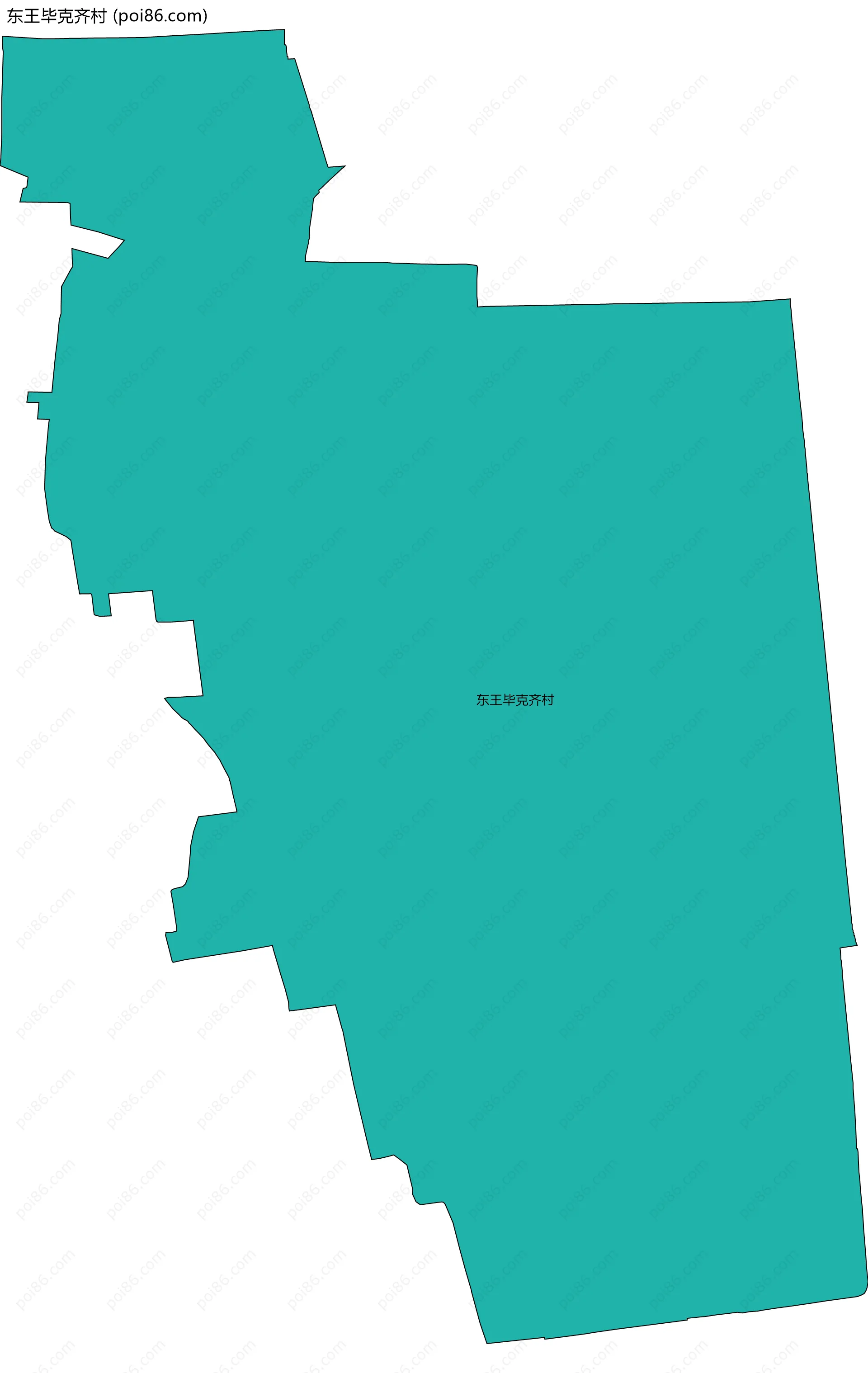 东王毕克齐村边界地图