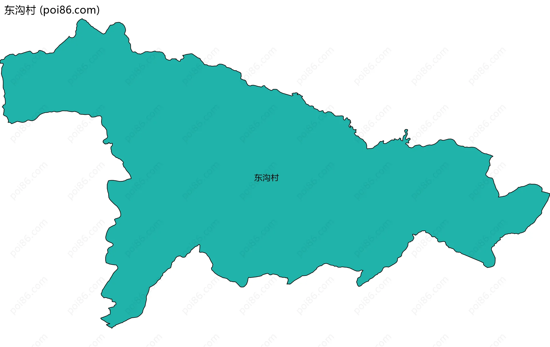 东沟村边界地图