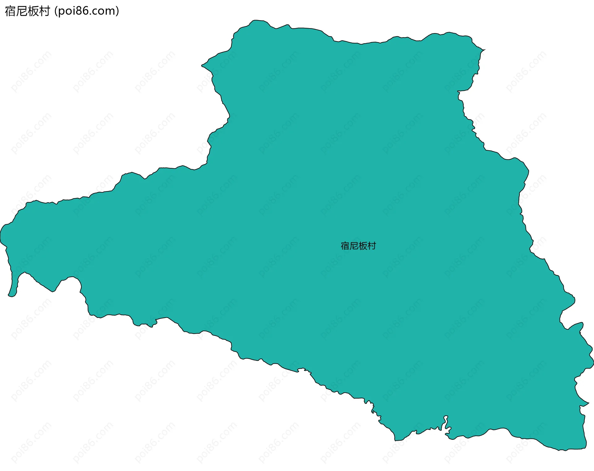 宿尼板村边界地图