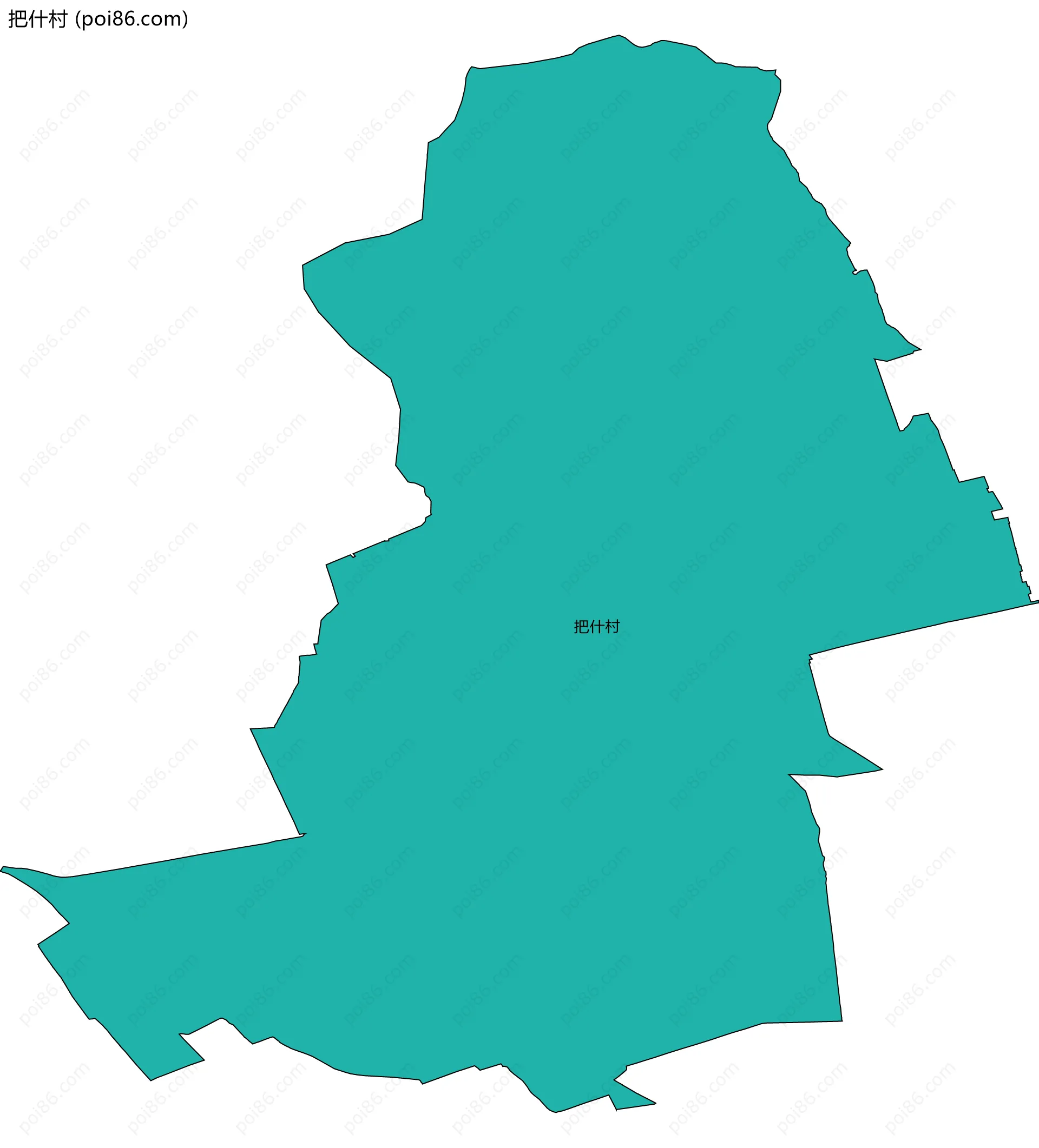 把什村边界地图