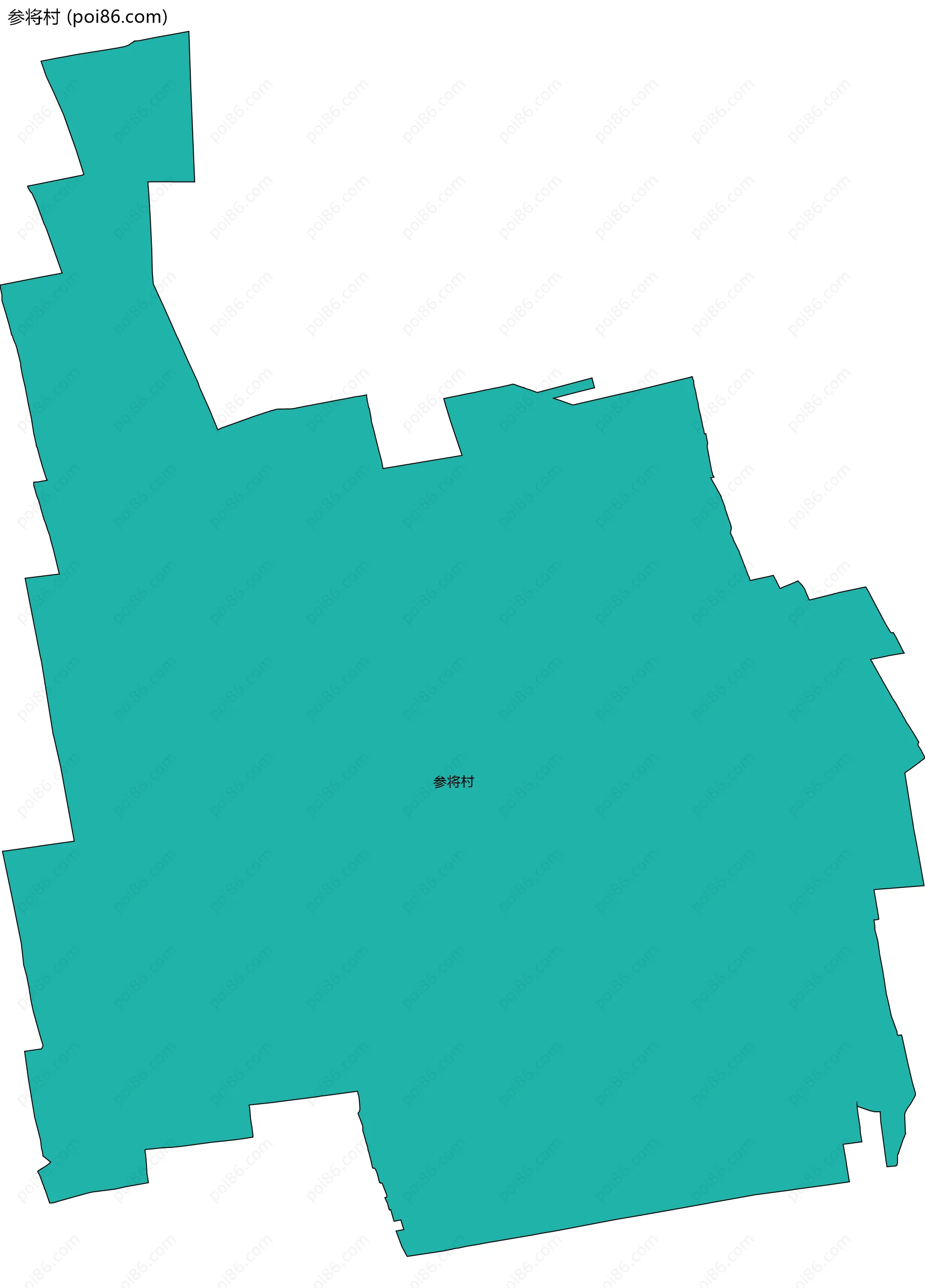 参将村边界地图