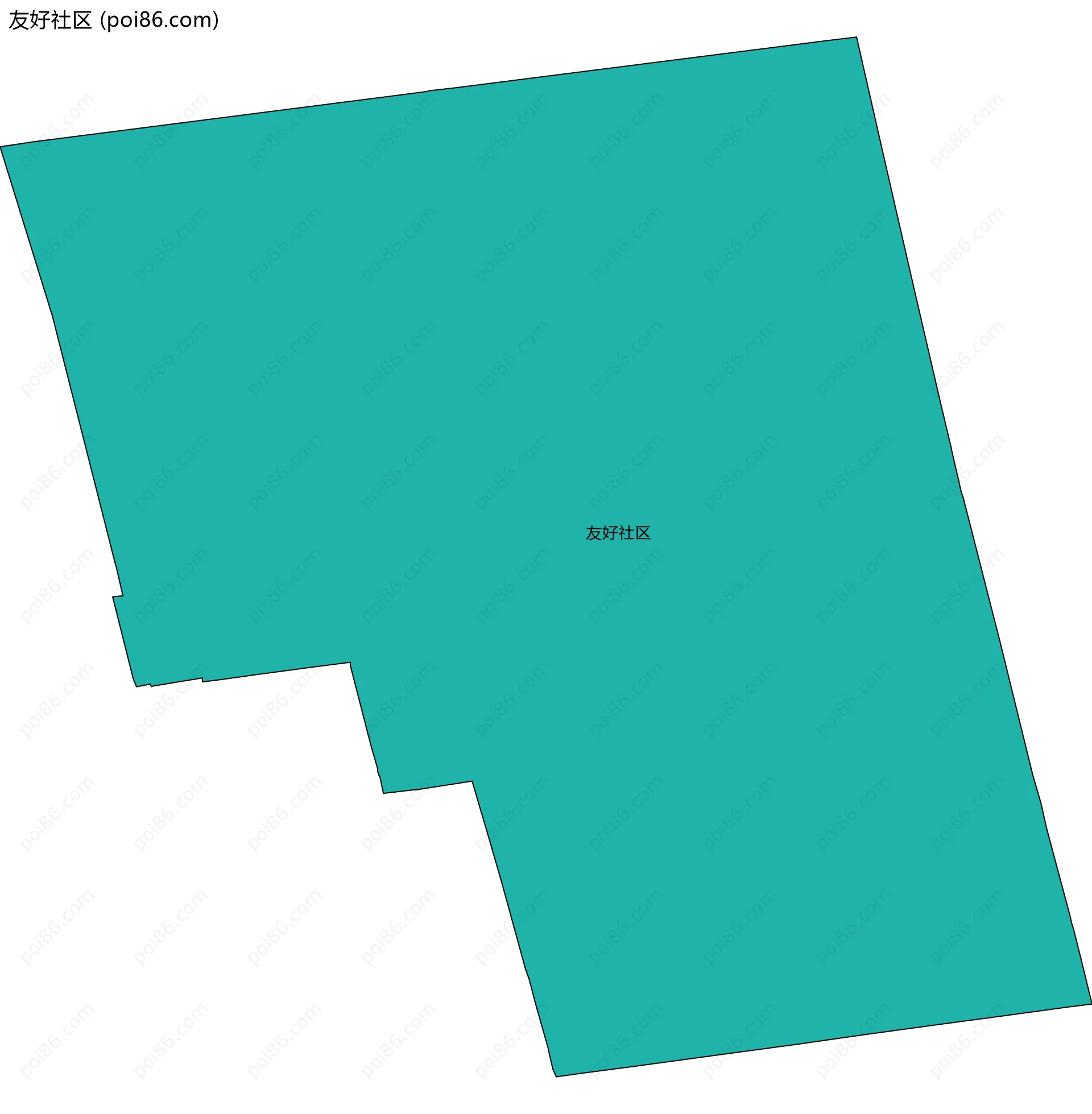 友好社区边界地图