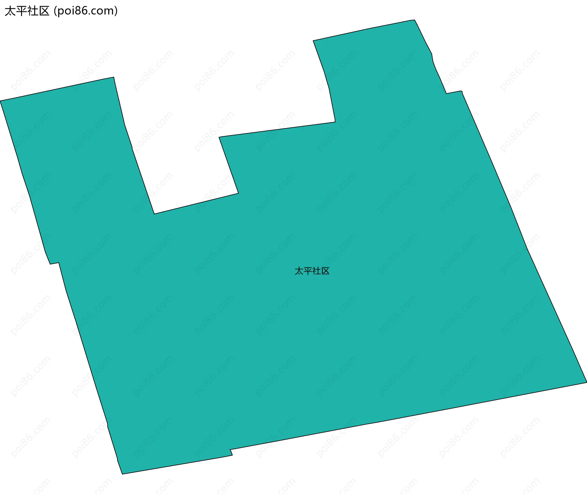 太平社区边界地图